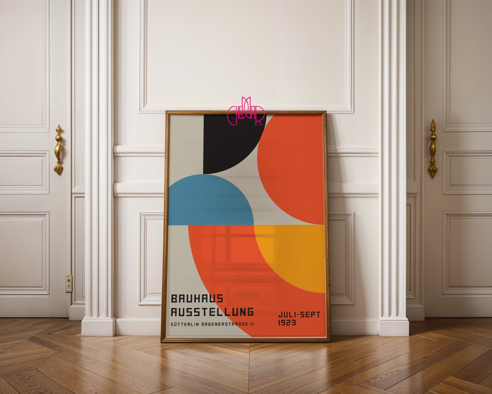 Plakat Bauhaus 1923, Abstrakcja, Vintage, Retro, Dekoracja Ścienna