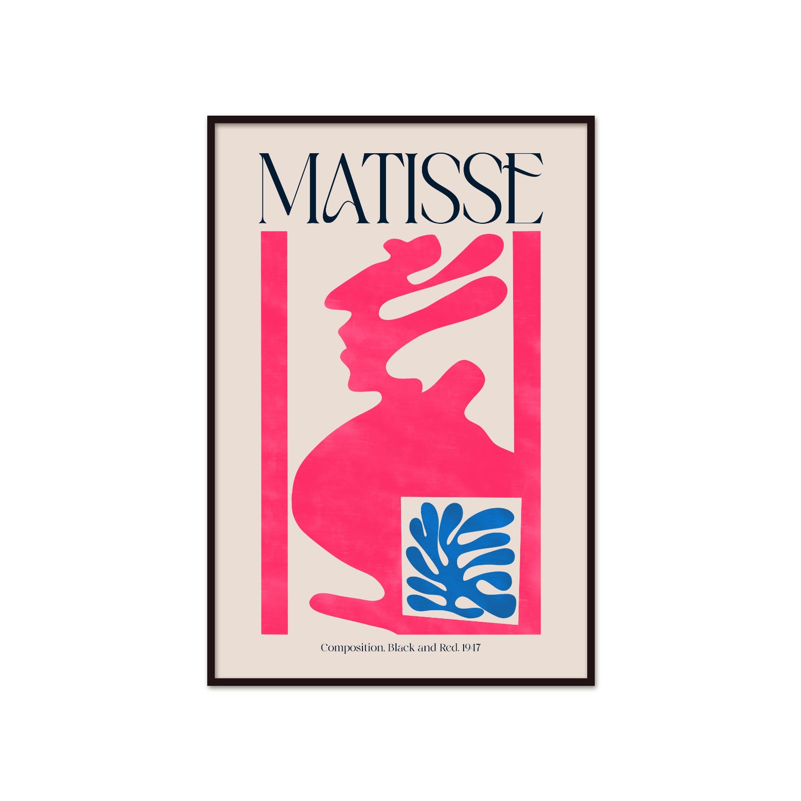 Matisse – Composition (Róż i Błękit) | Plakat Galeryjny Cut-Out