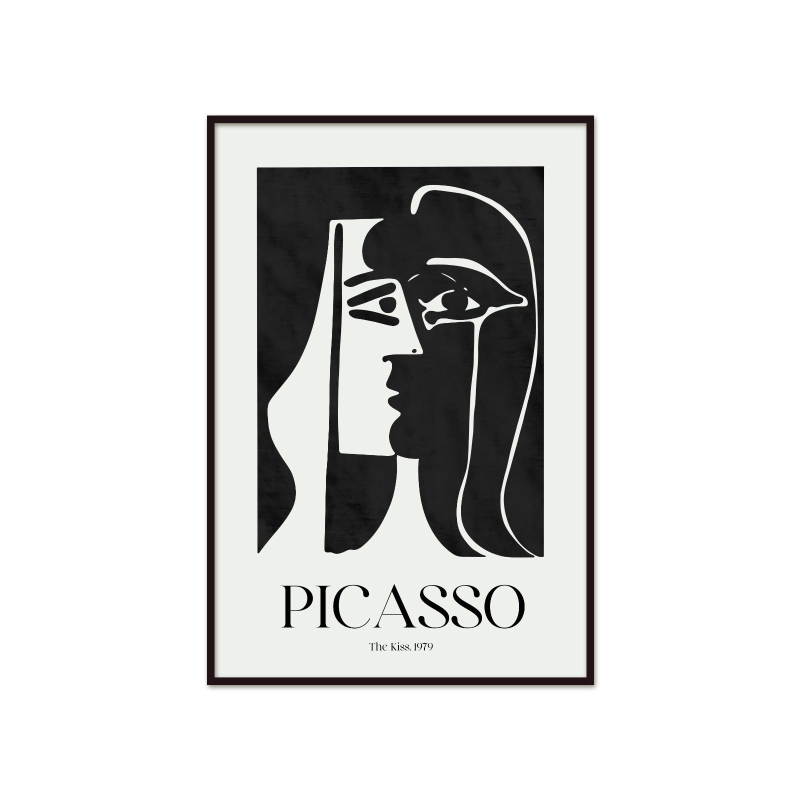 Picasso – The Kiss (Pocałunek) 1979 | Plakat Galeryjny Monochrome