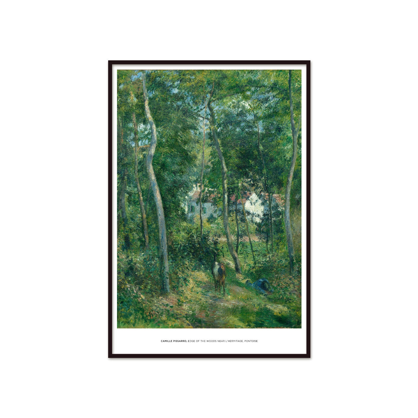 Impresjonistyczny Pejzaż – Skraj lasu w L'Hermitage (Camille Pissarro, 1879)