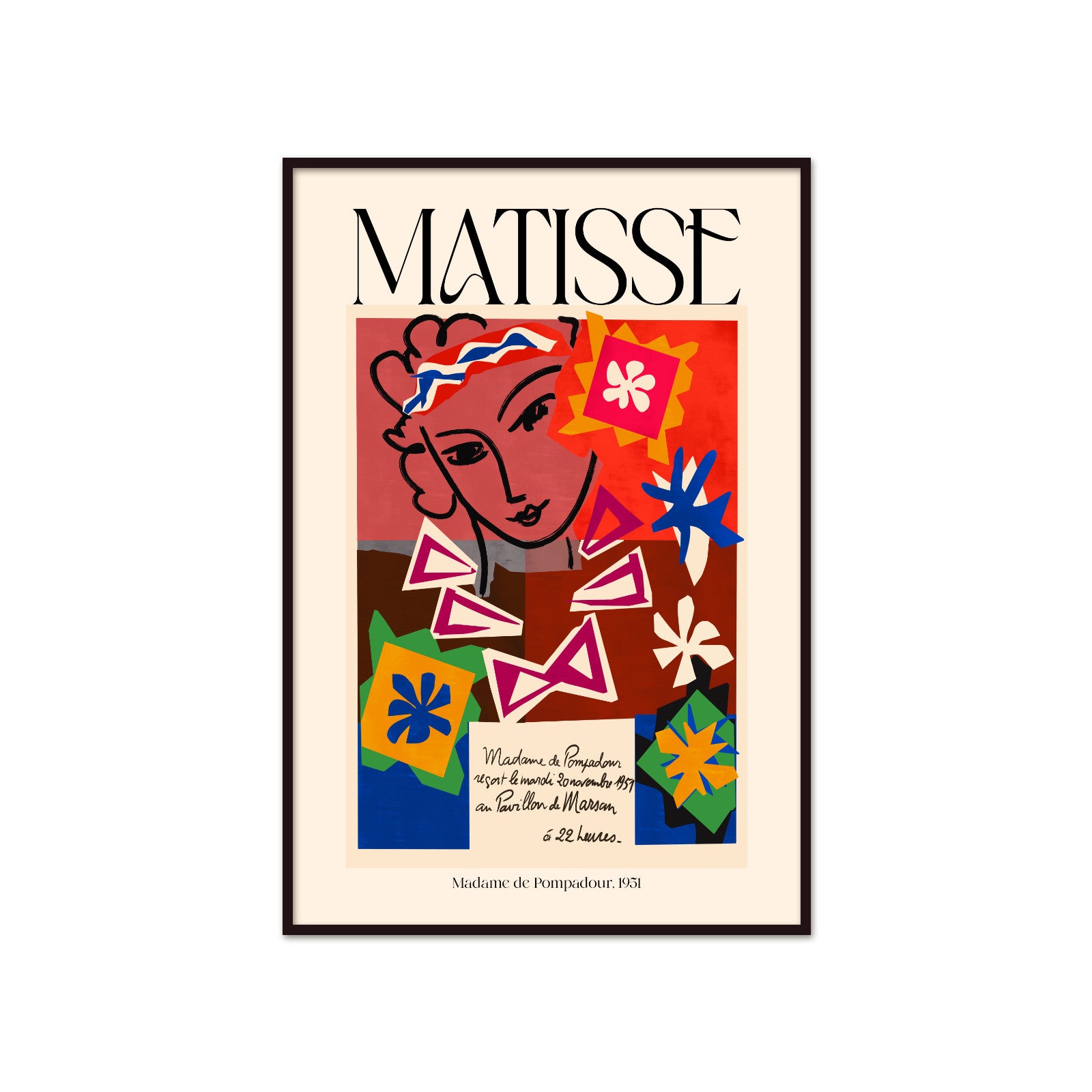 Matisse – Large Decoration with Masks (1953) | Plakat Galeryjny Floral