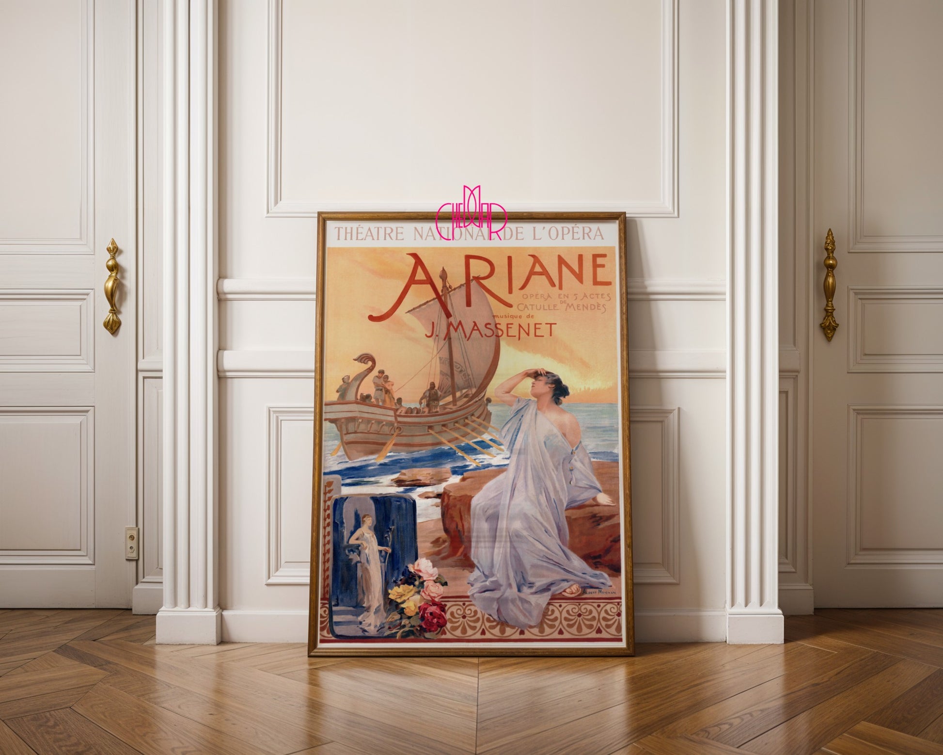 Plakat Art Nouveau – Ariane – Théâtre National de l’Opéra, 1865