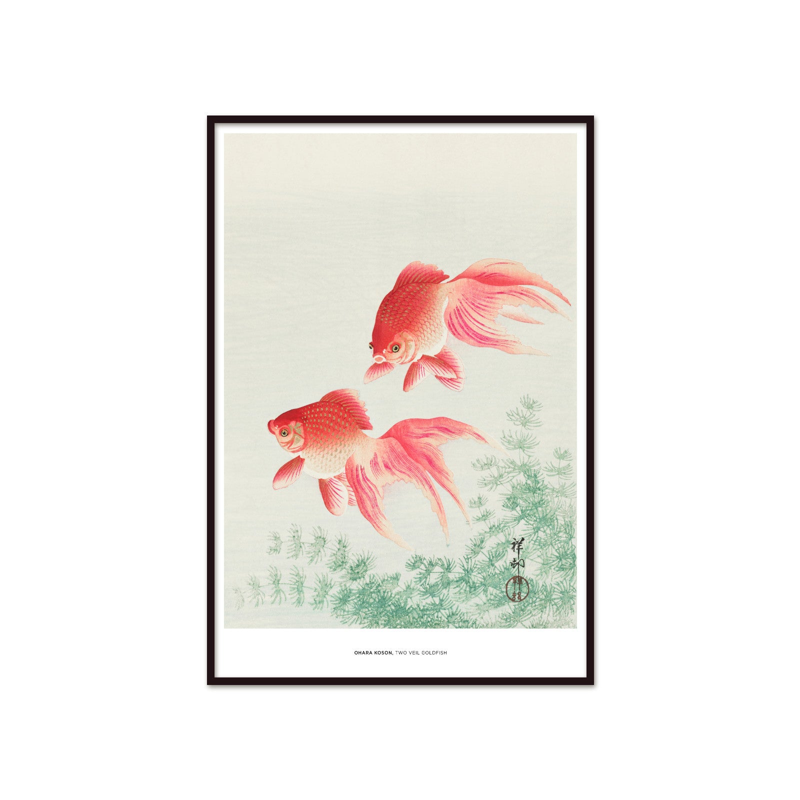 Ohara Koson – Dwie Złote Rybki (Two Veil Goldfish)