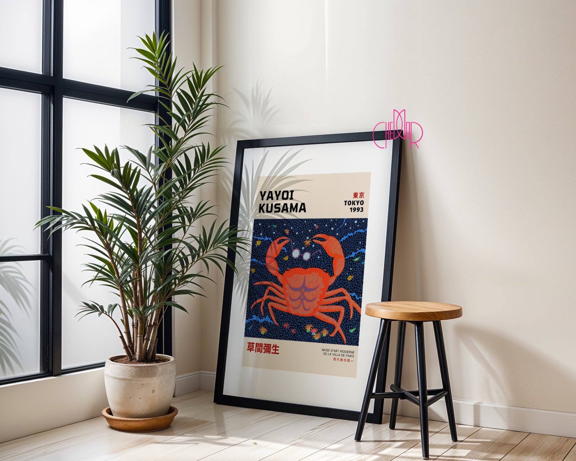 Plakat Yayoi Kusama Krab Japonia Tokyo 1993