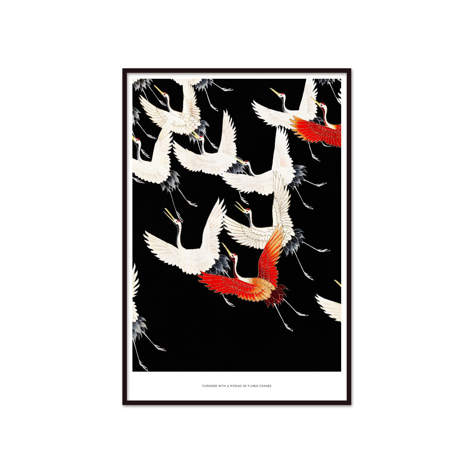 Japońskie Żurawie – Furisode: Myriad of Flying Cranes