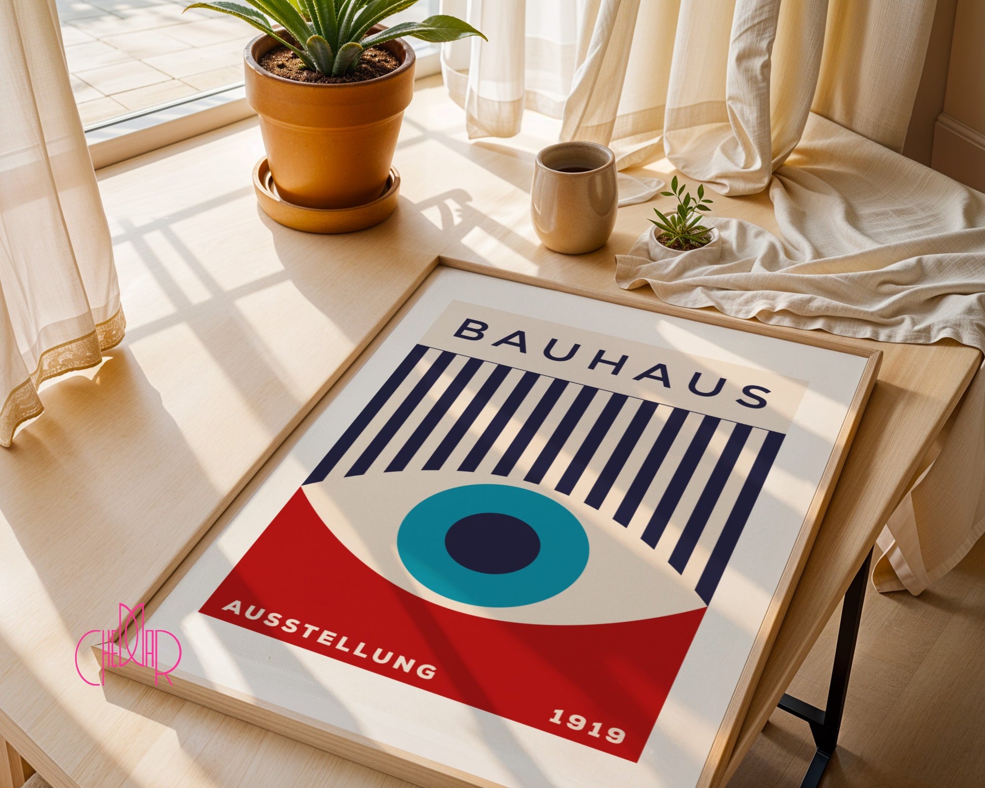Plakat Bauhaus "Oko Proroka", retro, vintage