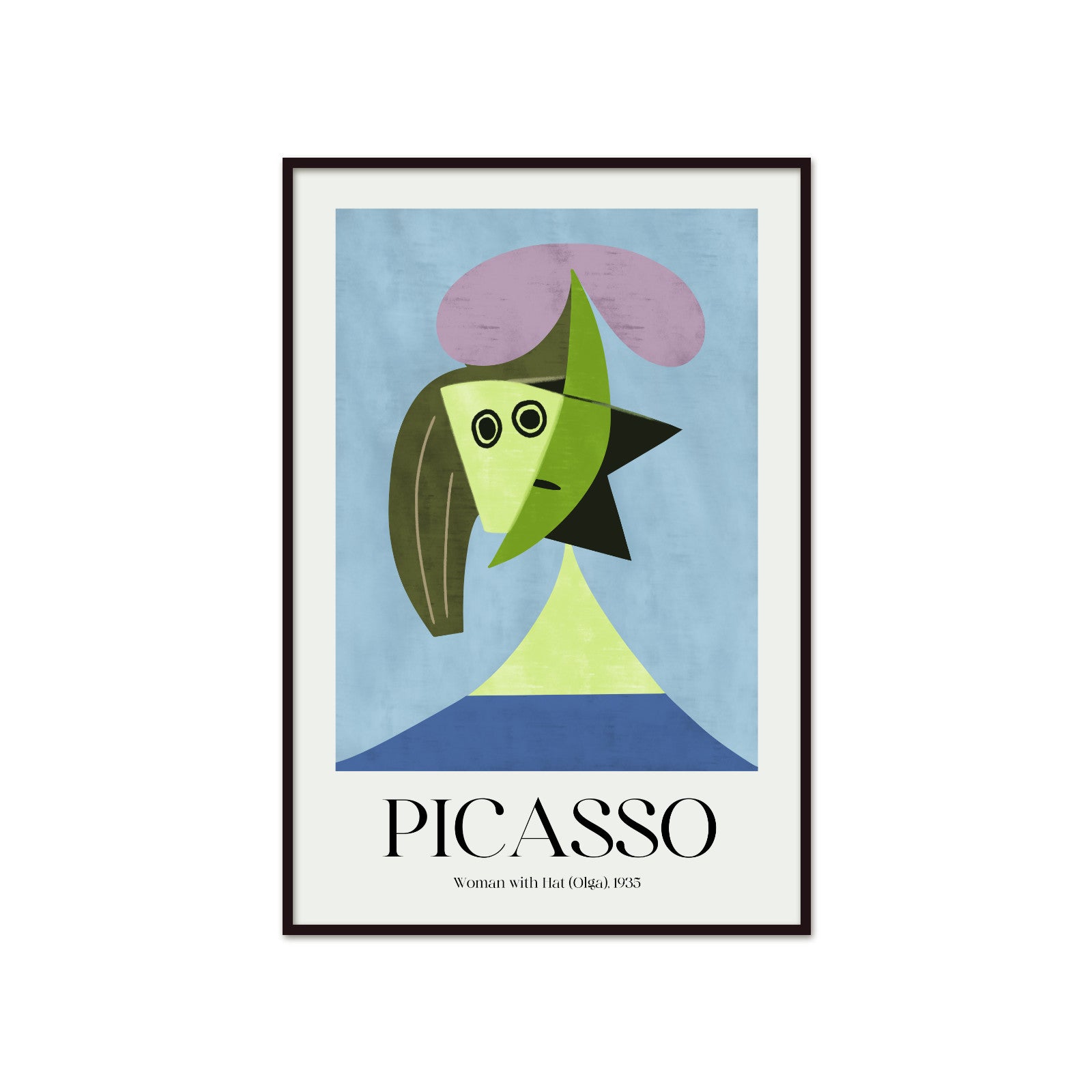 Picasso – Woman with Hat (Olga) 1935 | Plakat Galeryjny Surrealist Geometryczna abstrakcja i melancholia muzy