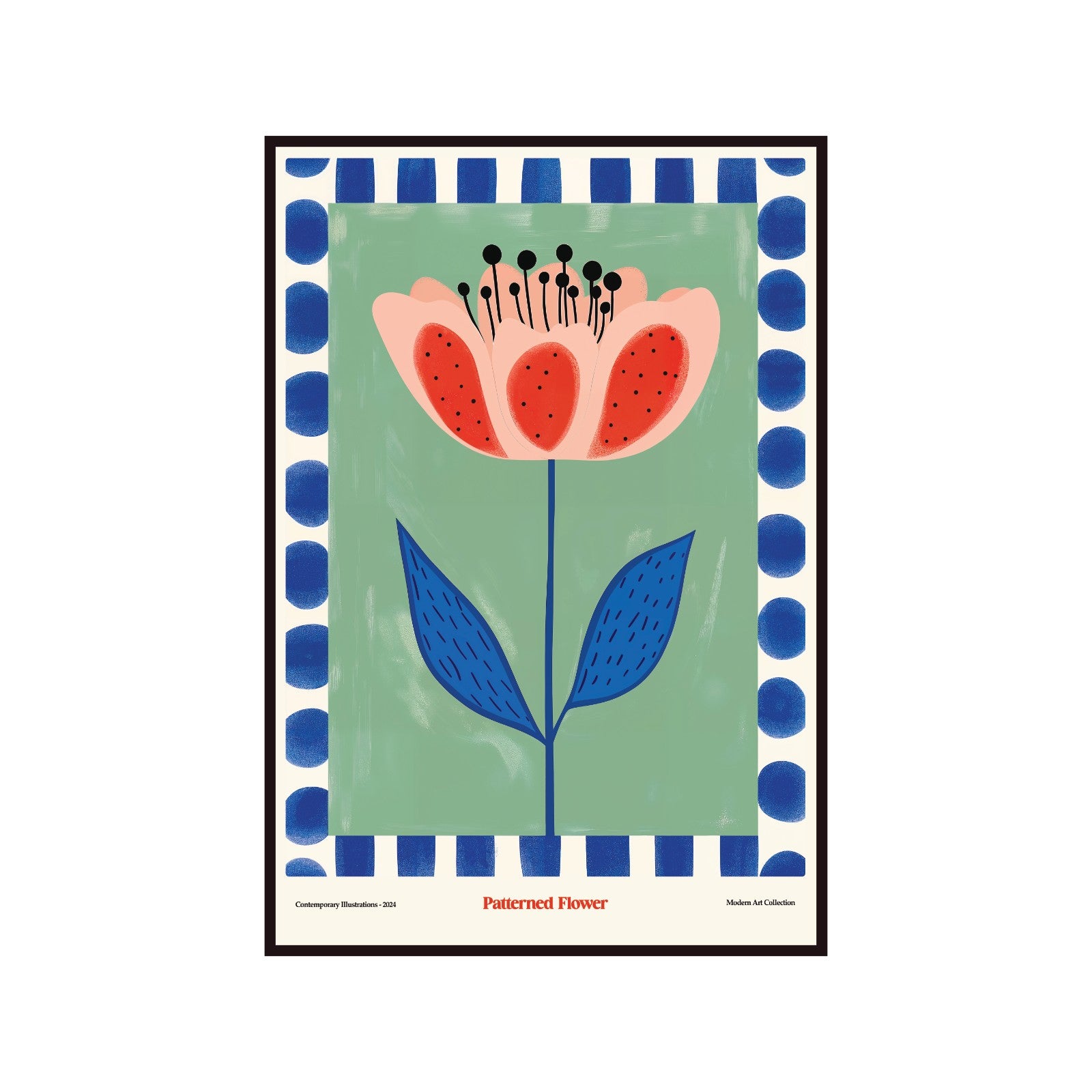 Plakat Rozkwitający Kwiat, Modern Art Collection, sztuka współczesna