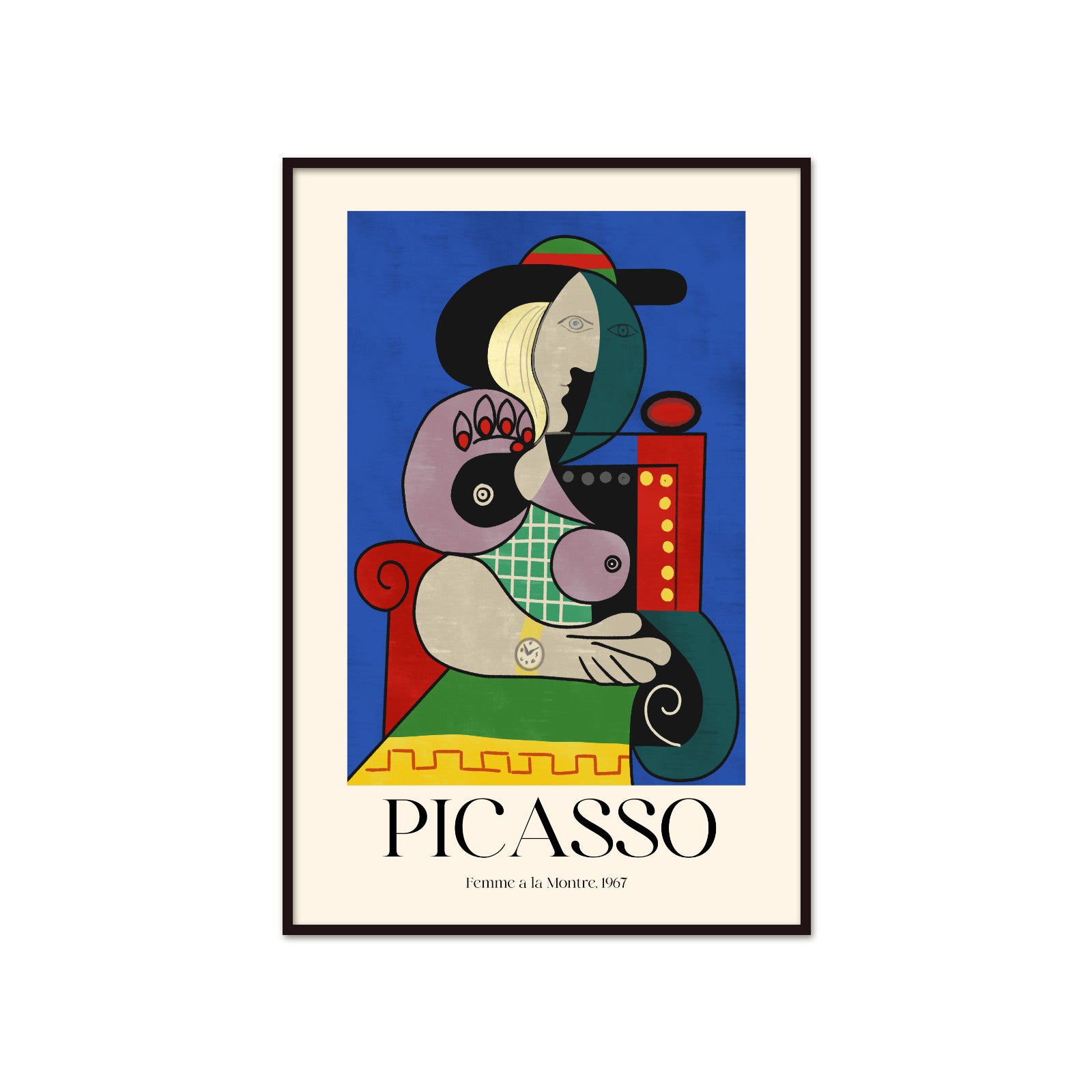 Picasso – Femme à la Montre (Kobieta z zegarkiem) 1967 | Plakat Galeryjny Surrealist