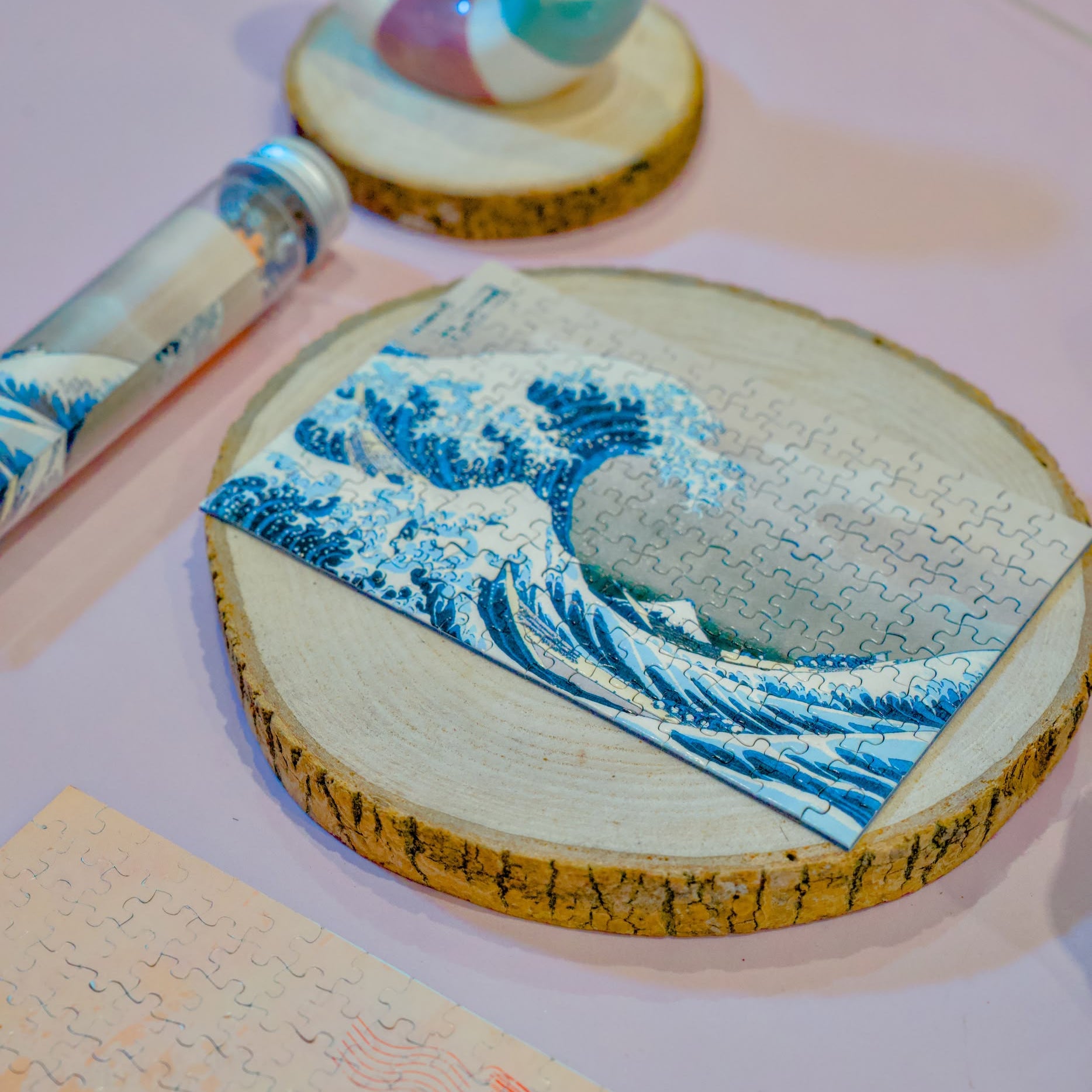 Puzzle mini ,,The Great Wave", 120 elementów, vinatge.