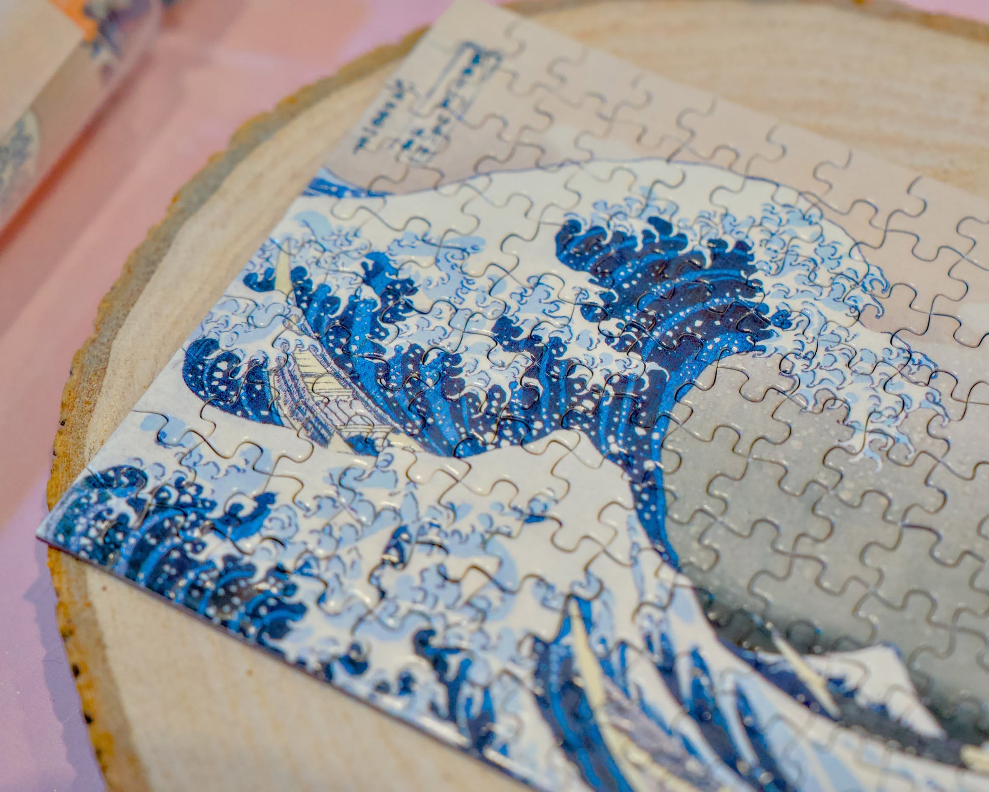 Puzzle mini ,,The Great Wave", 120 elementów, vinatge.