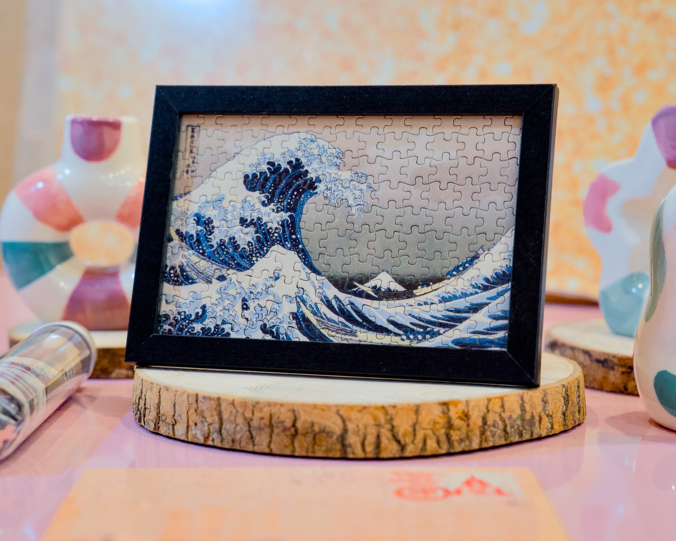Puzzle mini ,,The Great Wave", 120 elementów, vinatge.