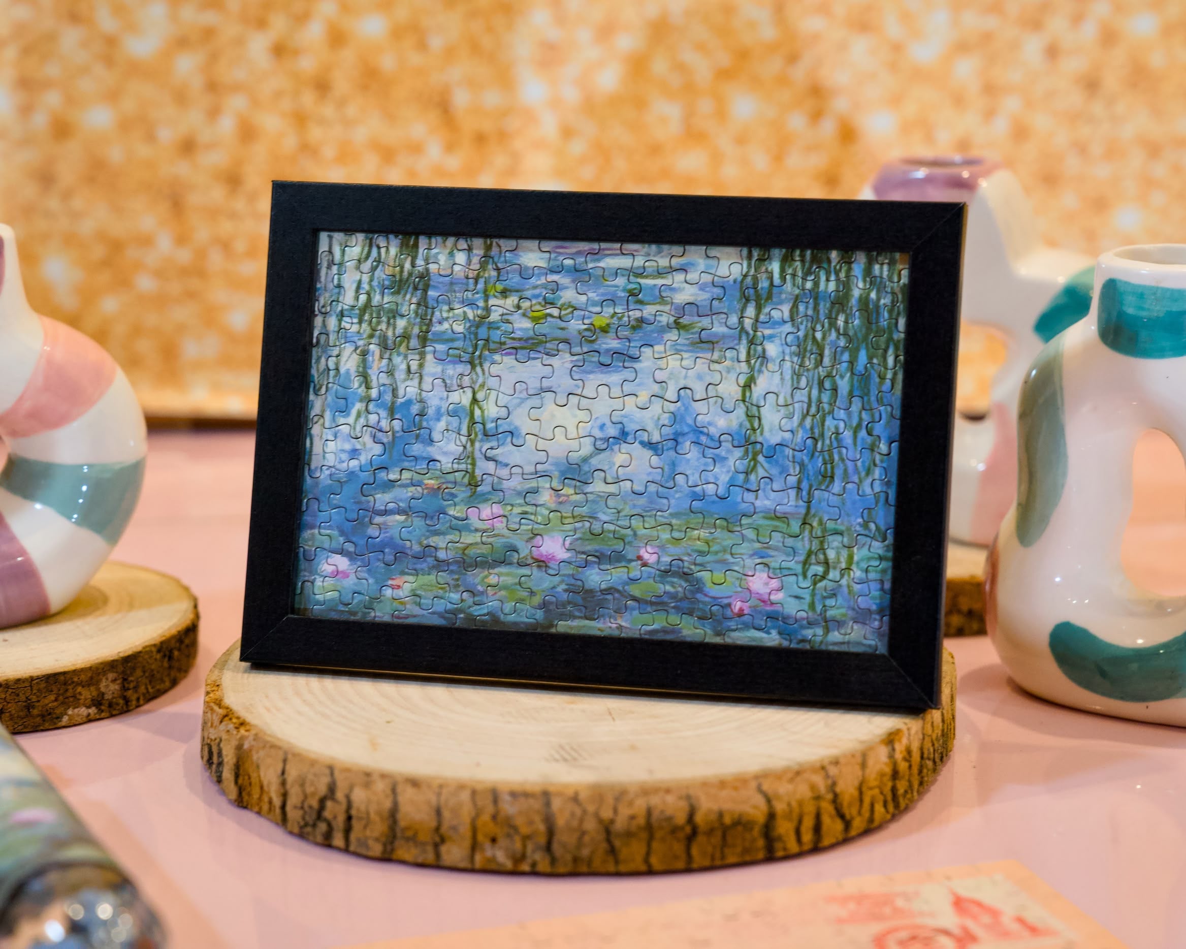 Puzzle mini 150 elementów Claude Monet ,,Water Lilies", lilie wodne
