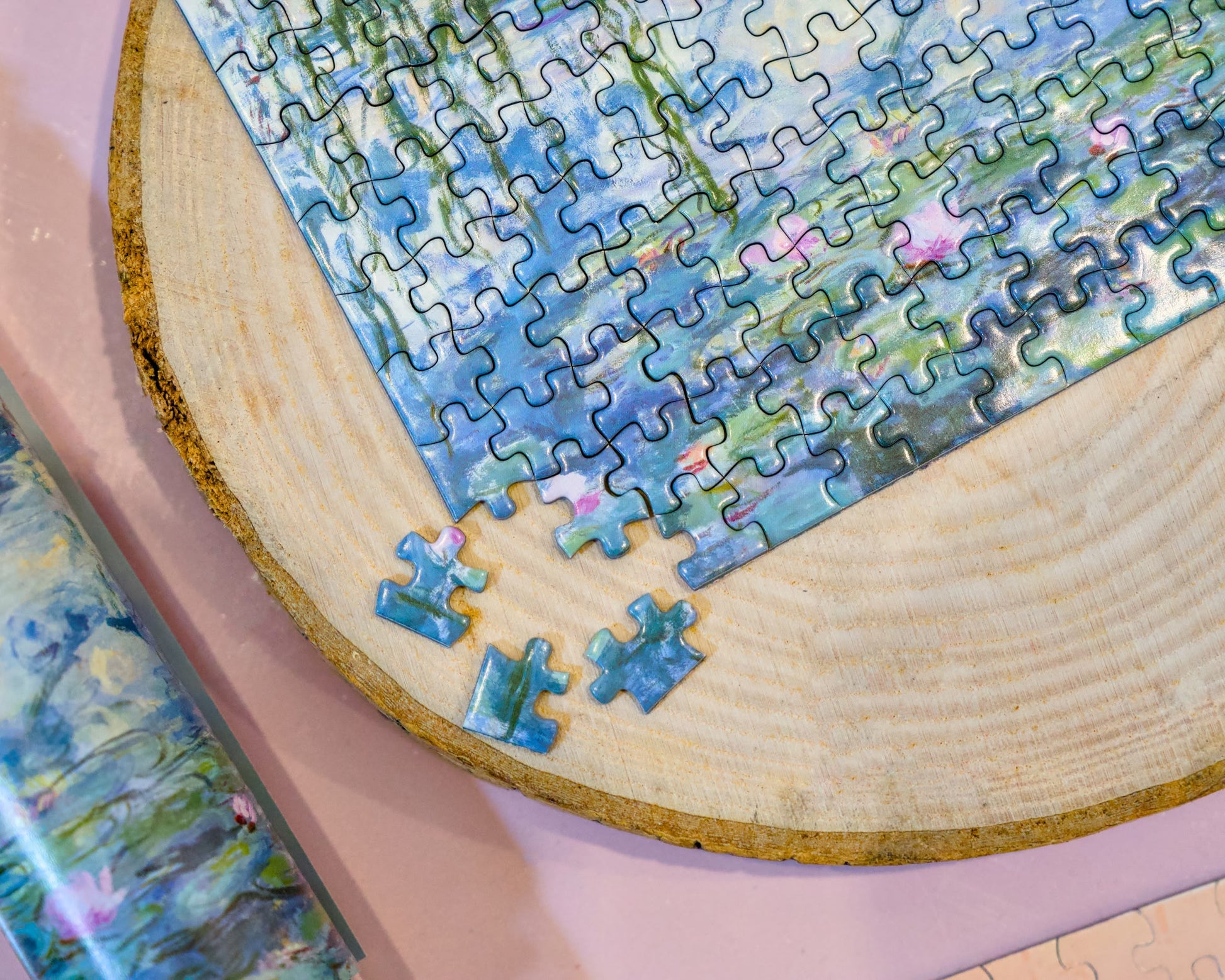 Puzzle mini 150 elementów Claude Monet ,,Water Lilies", lilie wodne
