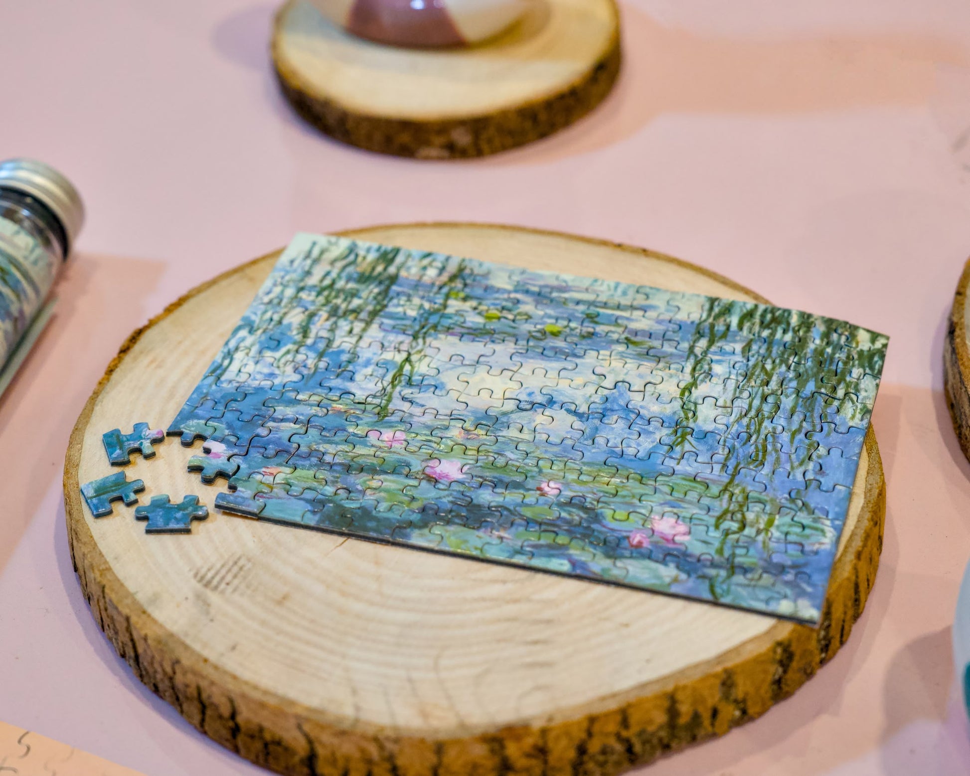 Puzzle mini 150 elementów Claude Monet ,,Water Lilies", lilie wodne