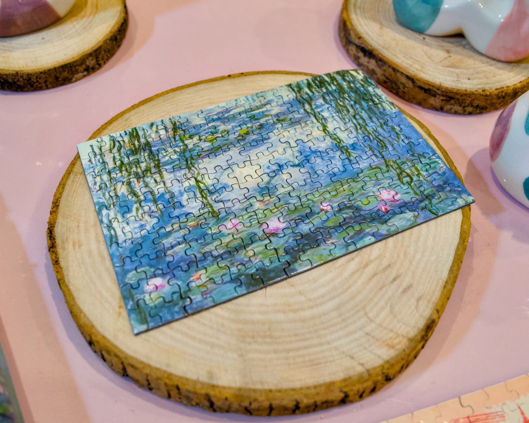 Puzzle mini 150 elementów Claude Monet ,,Water Lilies", lilie wodne