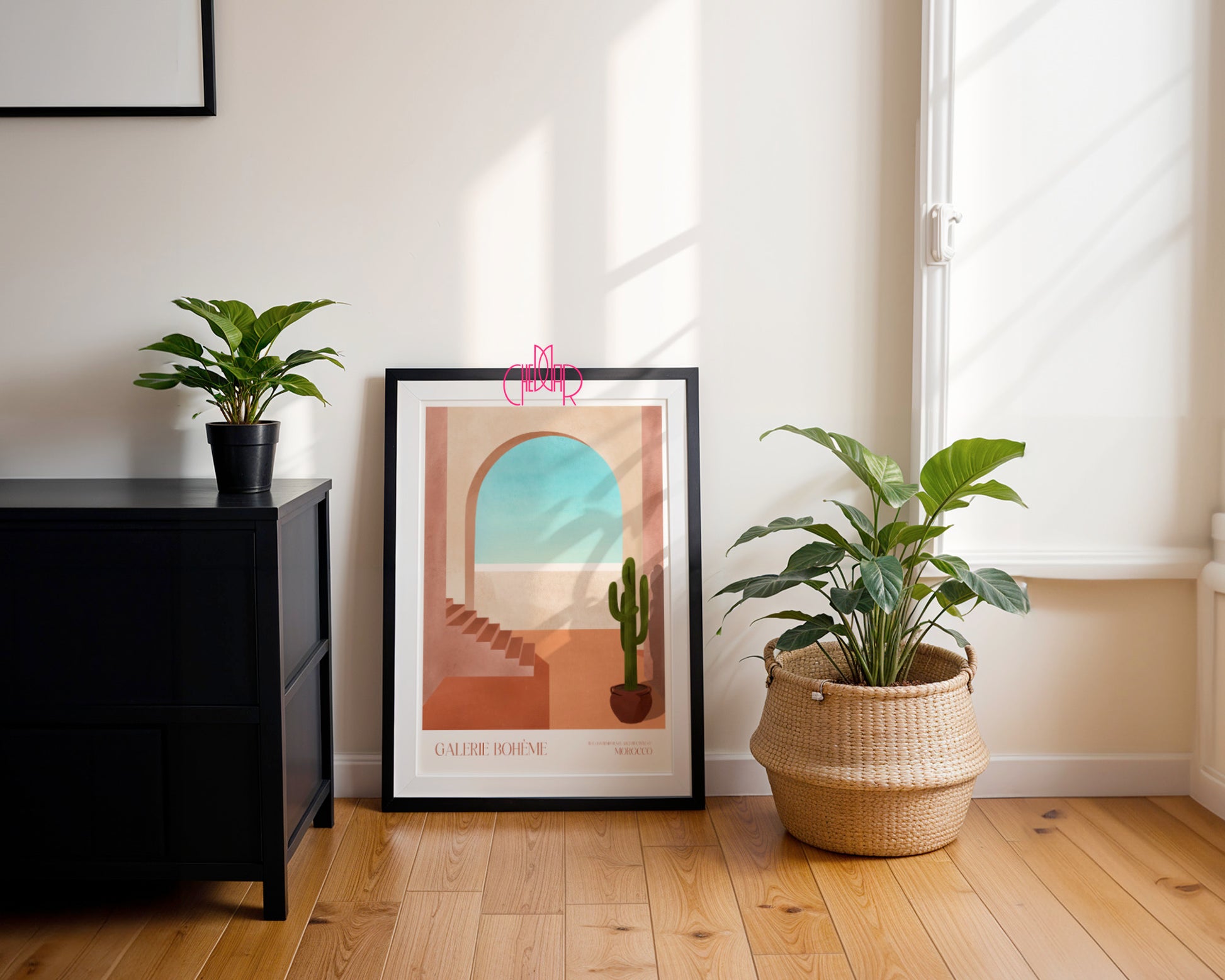 Plakat Maroko, Minimalizm Architektoniczny, Contemporary Art