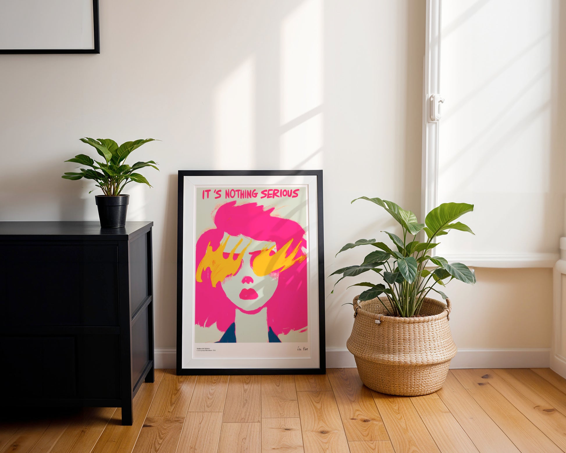 Plakat It’s Nothing Serious, I’m Fine, modernizm, sztuka współczesna