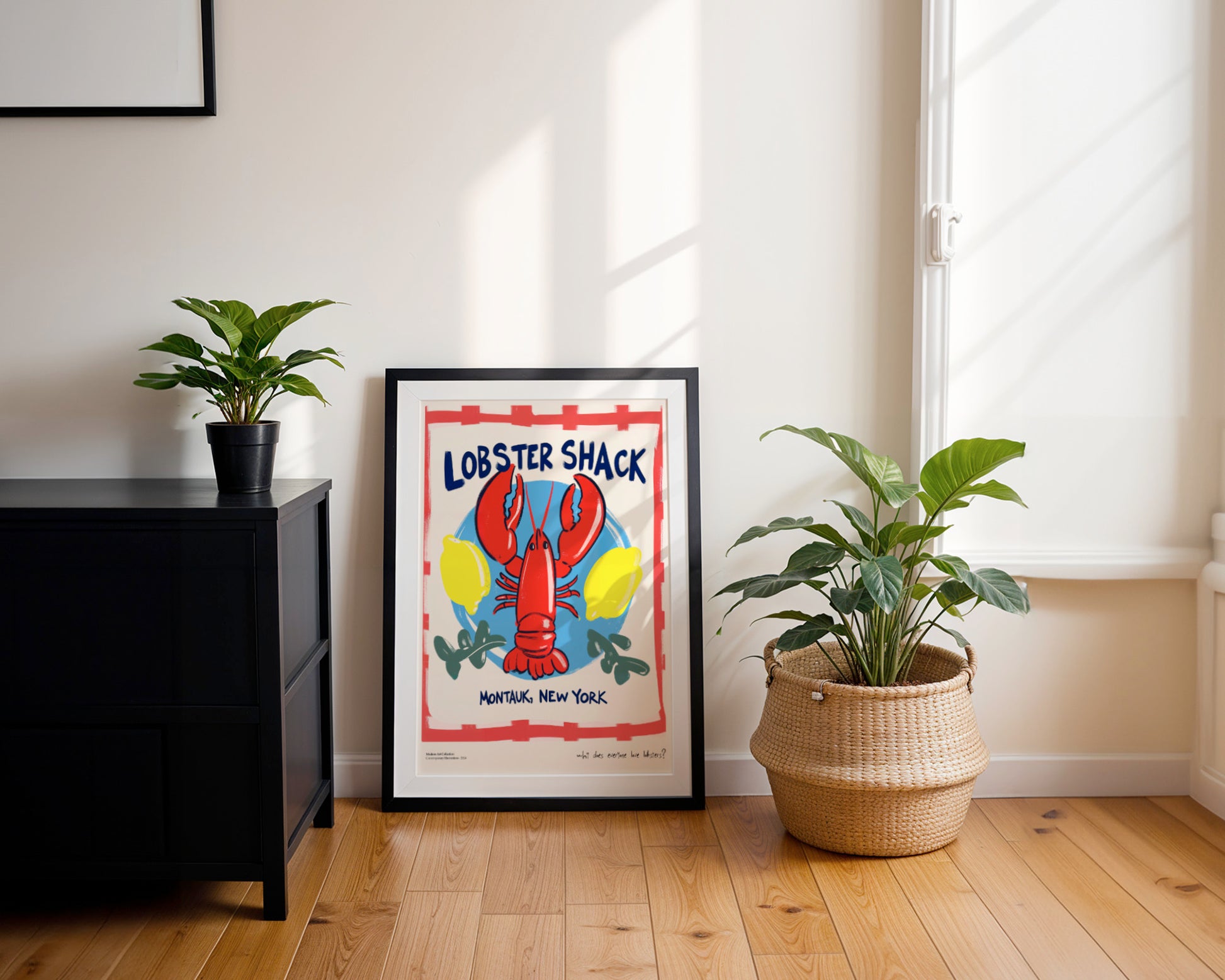 Plakat „Lobster Shack” – Przenieś klimat Montauk prosto do swojej kuchni!