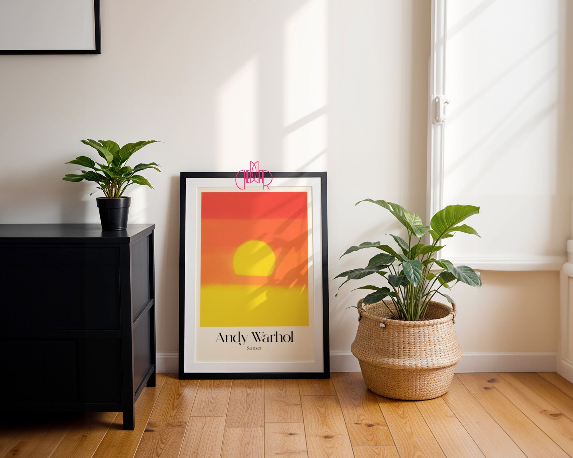 Słoneczna Ikona: Golden Hour – Andy Warhol, Pop Art Sunset