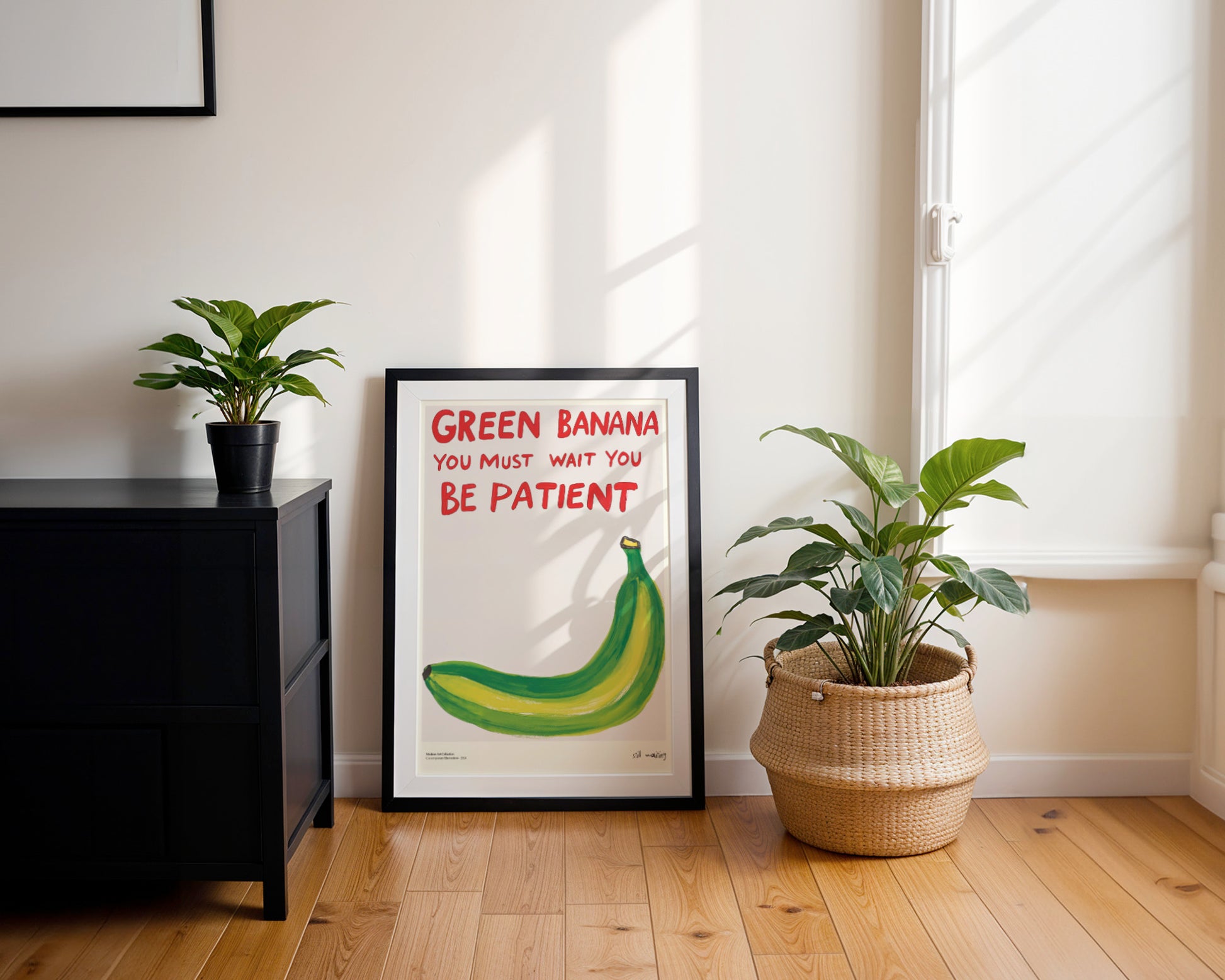 Plakat „Green Banana” – Stylowa Lekcja Cierpliwości w Twoim Domu!