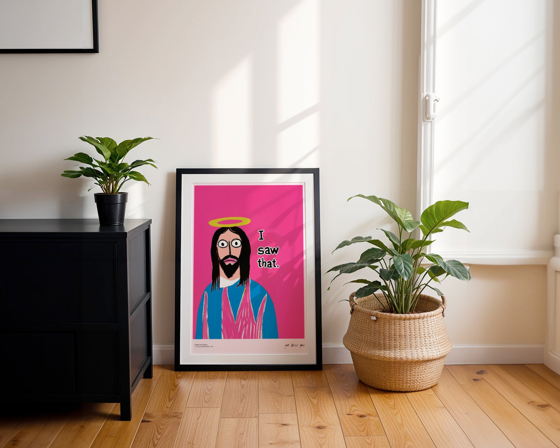 Plakat I Saw That, Jesus Art, modernizm, sztuka współczesna