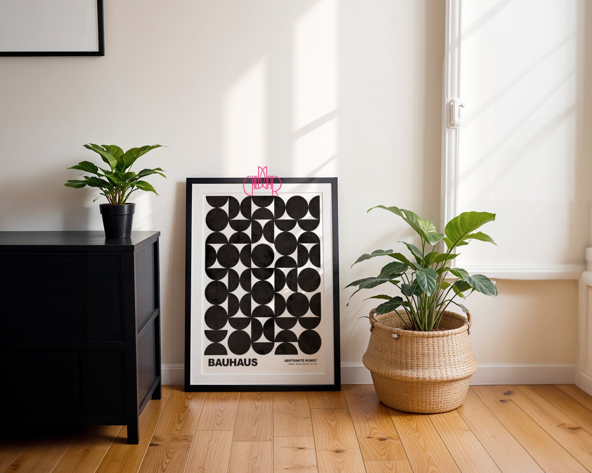 Strukturalna Cisza: Arch Linear – Bauhaus, Abstract Monochrome Design