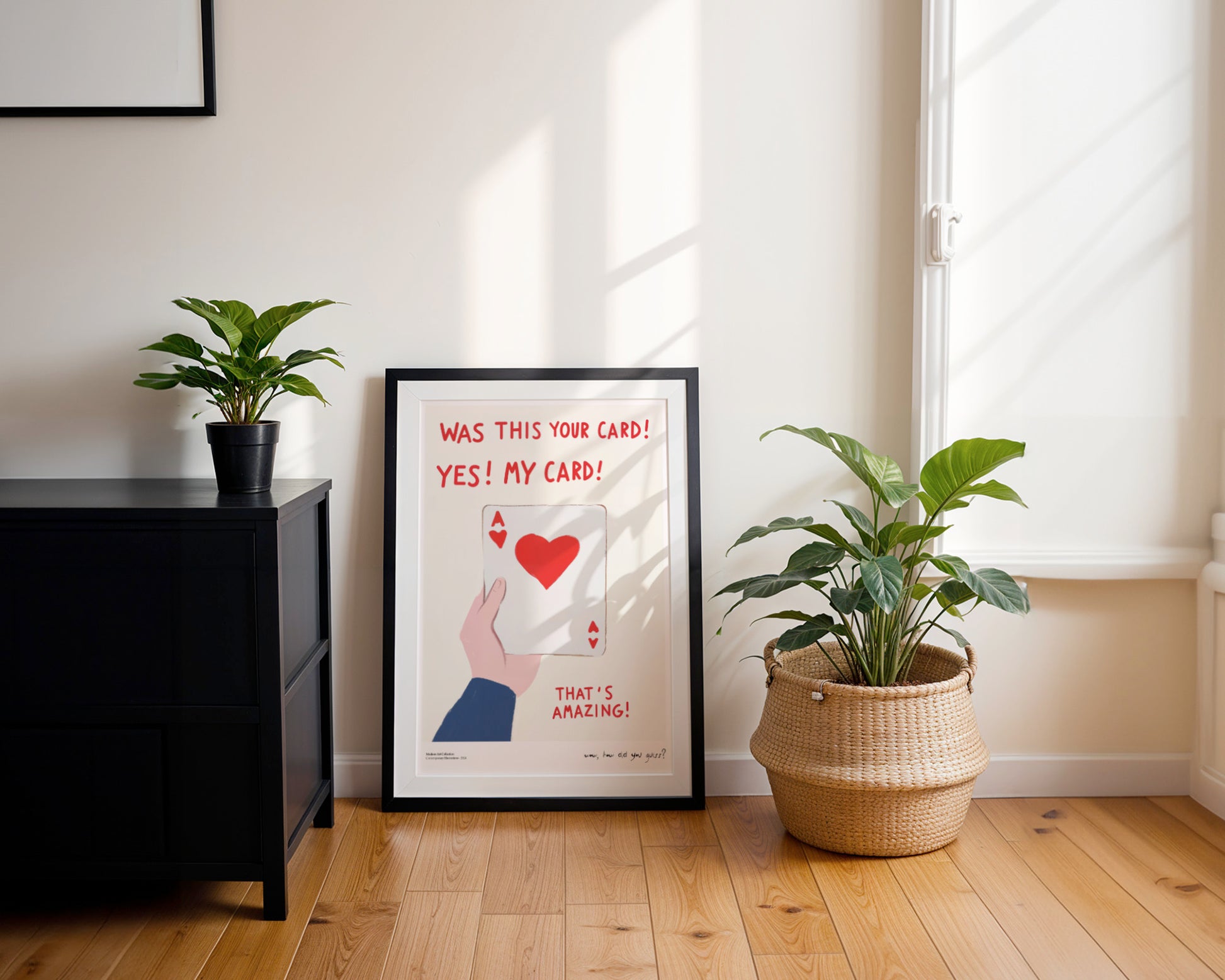 Plakat Amazing Card, Ace of Hearts, modernizm, sztuka współczesna