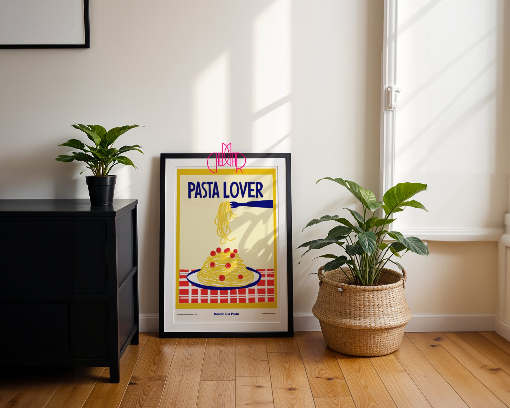 Plakat modernistyczny Pasta Lover, Galeria Sztuki Współczesnej