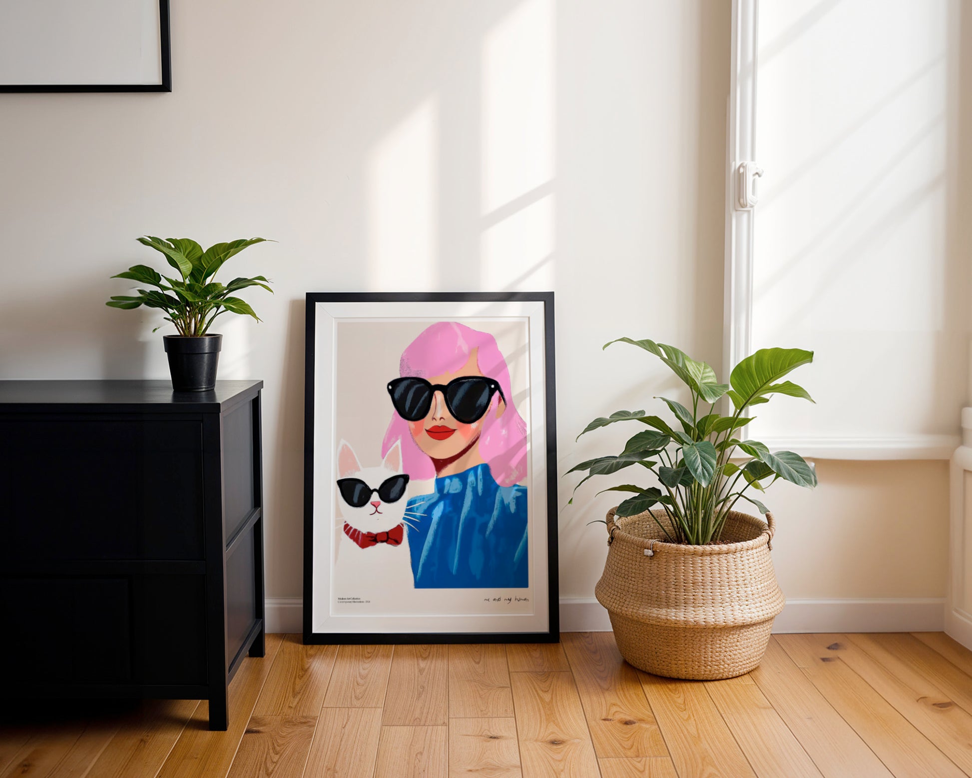 Plakat „Me and My Human” – Stylowy duet, który skradnie Twoje serce!