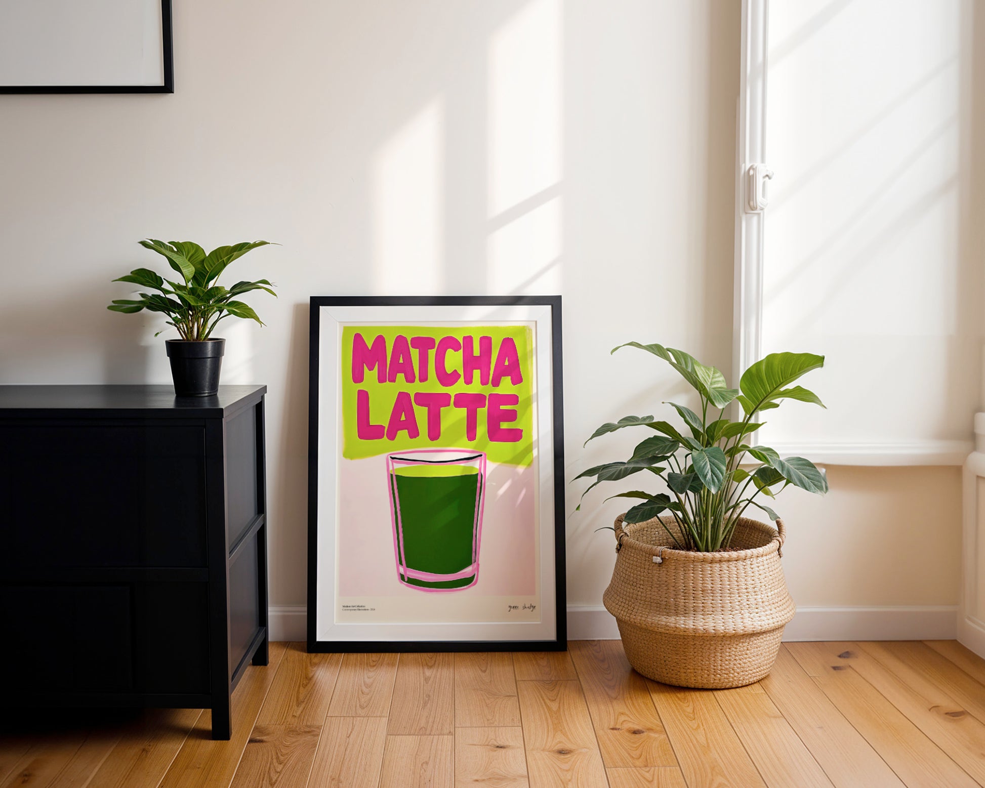 Plakat „Matcha Latte” – Zastrzyk Energii dla Twojego Wnętrza!