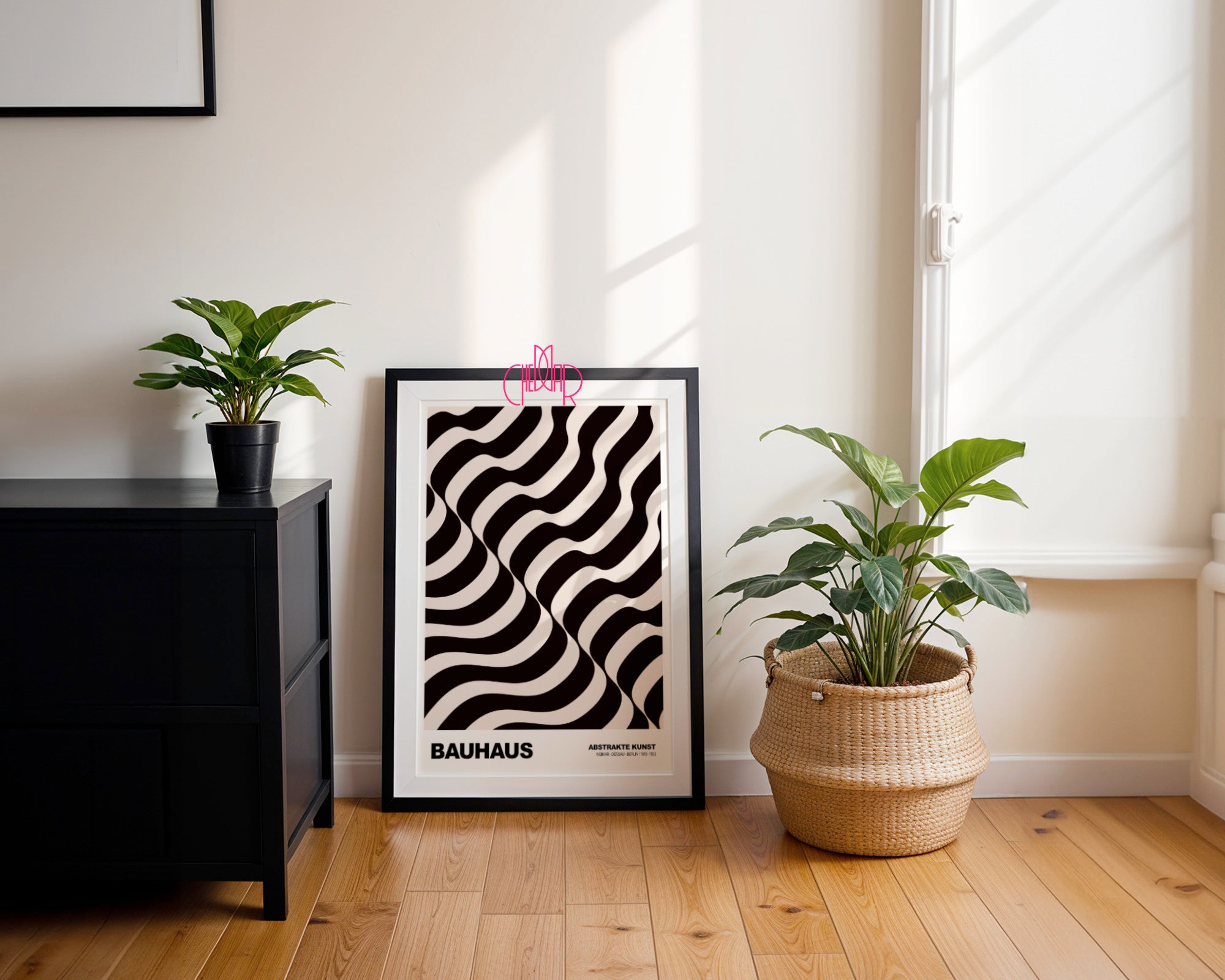Płynna Geometria: Wavy Monolith – Bauhaus, Abstract Kinetic Flow