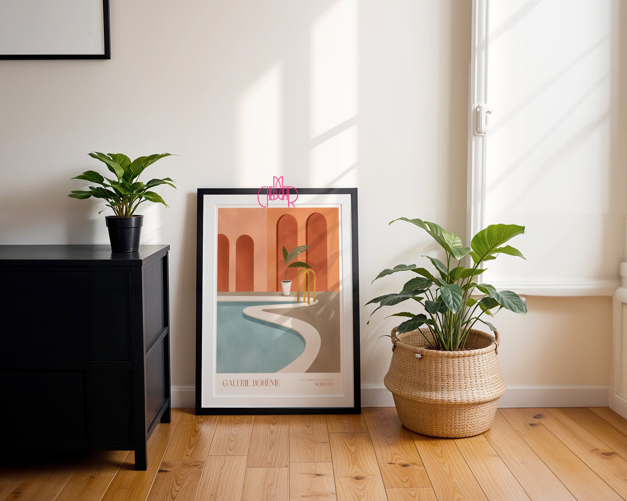 Plakat Moroccan Pool, Galerie Bohème, Contemporary Art, Minimalizm