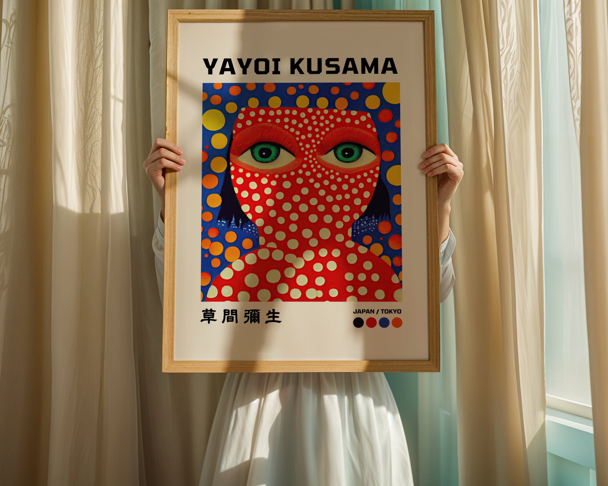 Yayoi Kusama – Red Dot Portrait: Avant-Garde and Mesmerizing Rhythm