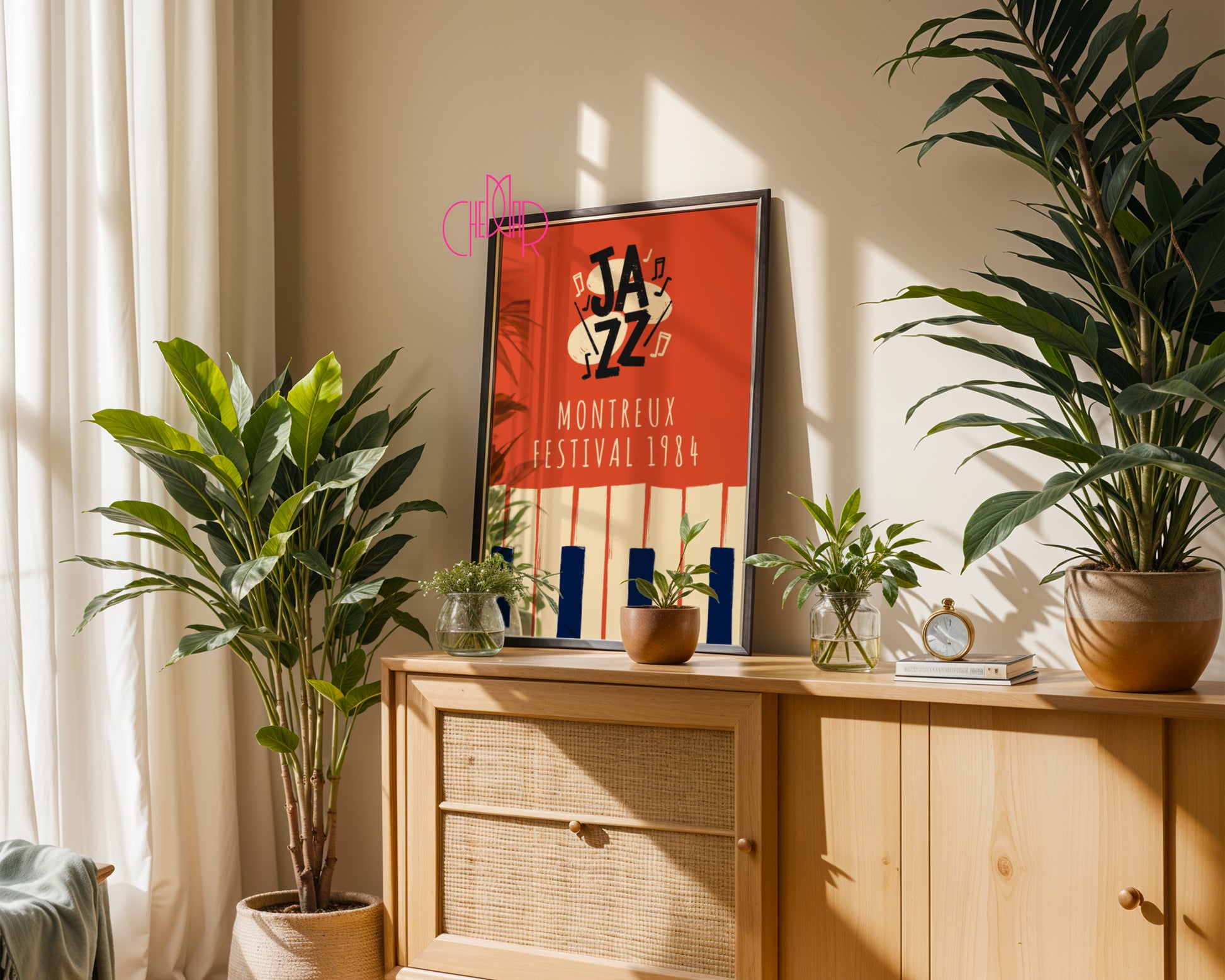 Plakat muzyczny z serii All That Jazz, Montreux 1984