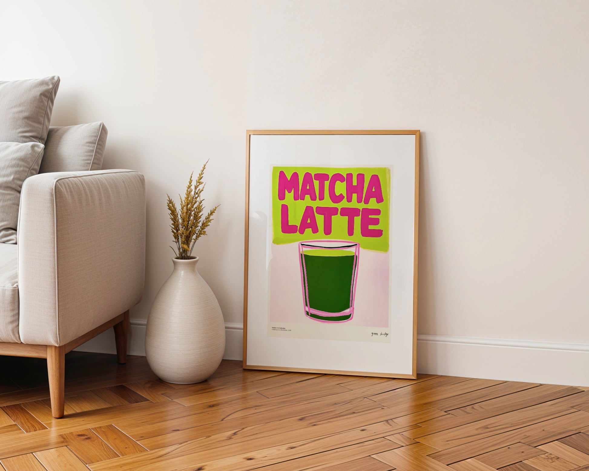 Plakat „Matcha Latte” – Zastrzyk Energii dla Twojego Wnętrza!