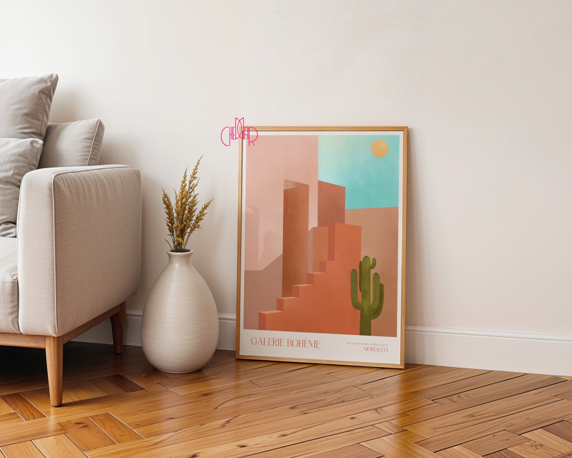 Plakat Morocco Shadows, Galerie Bohème, Contemporary Art, Minimalizm