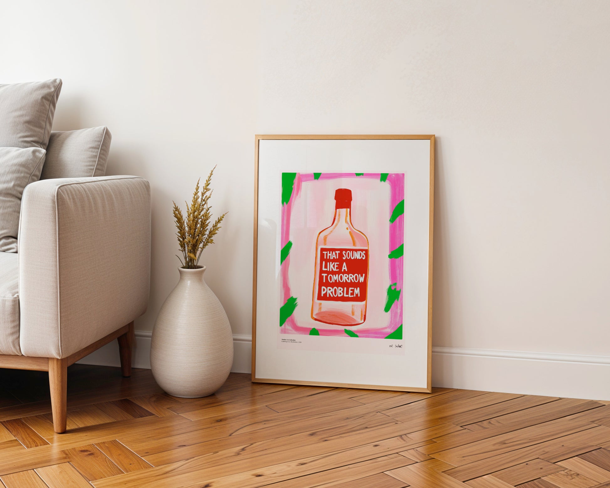 Plakat „Tomorrow Problem” – Manifest Relaksu w Twoim Wnętrzu!