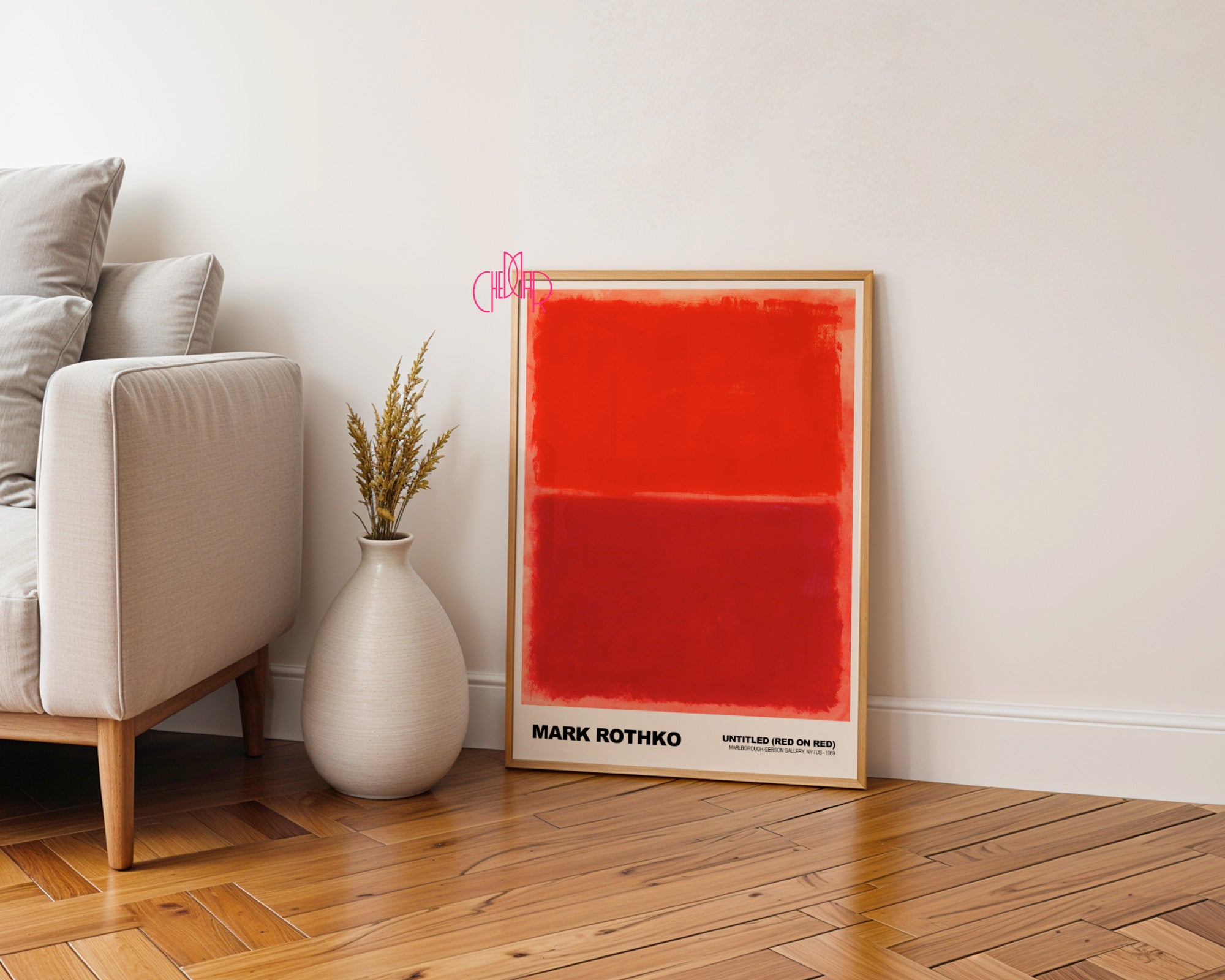 Płonąca Abstrakcja: Crimson Resonance – Mark Rothko, Untitled (Red on Red)