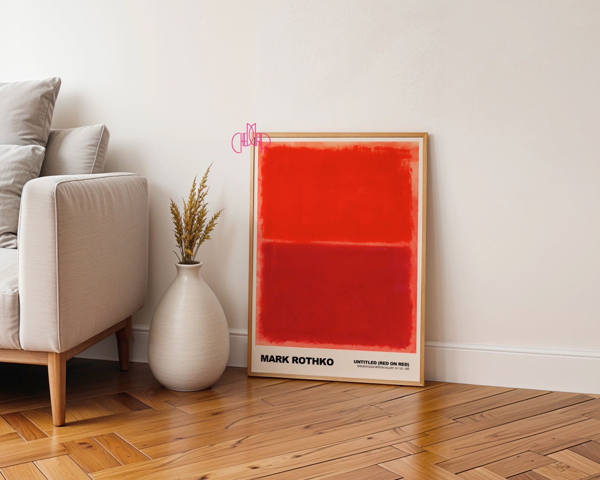Płonąca Abstrakcja: Crimson Resonance – Mark Rothko, Untitled (Red on Red)