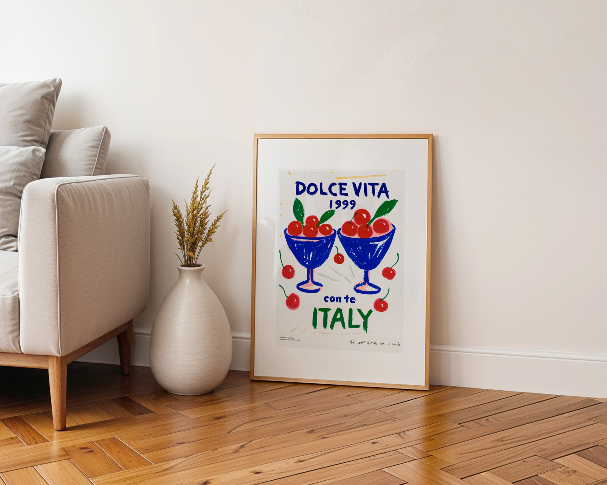 Plakat „Dolce Vita” – Poczuj smak włoskiego lata w swoim wnętrzu!