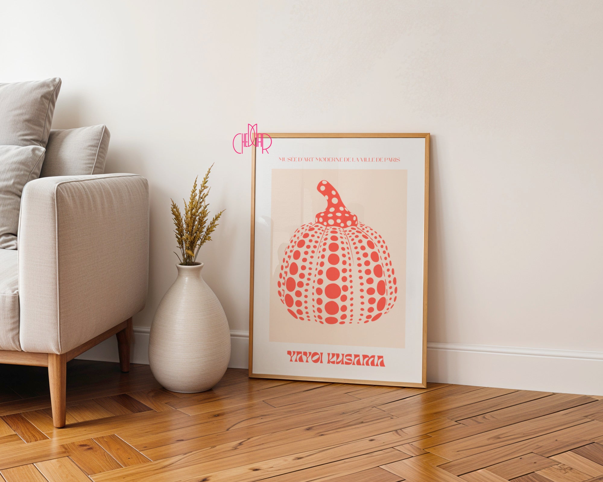 Plakat Yayoi Kusama, Red Pumpkin, Contemporary Art Museum
