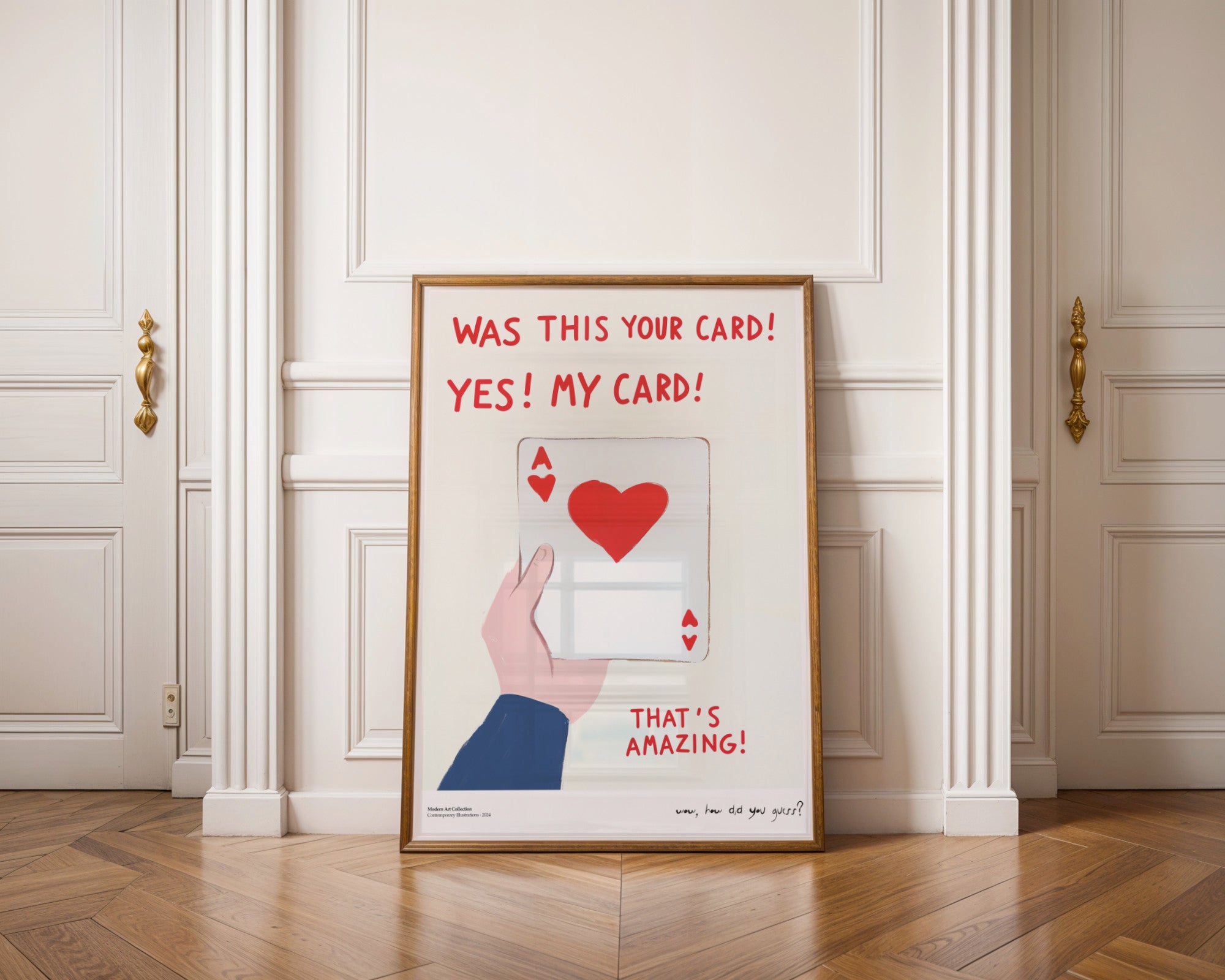 Plakat Amazing Card, Ace of Hearts, modernizm, sztuka współczesna