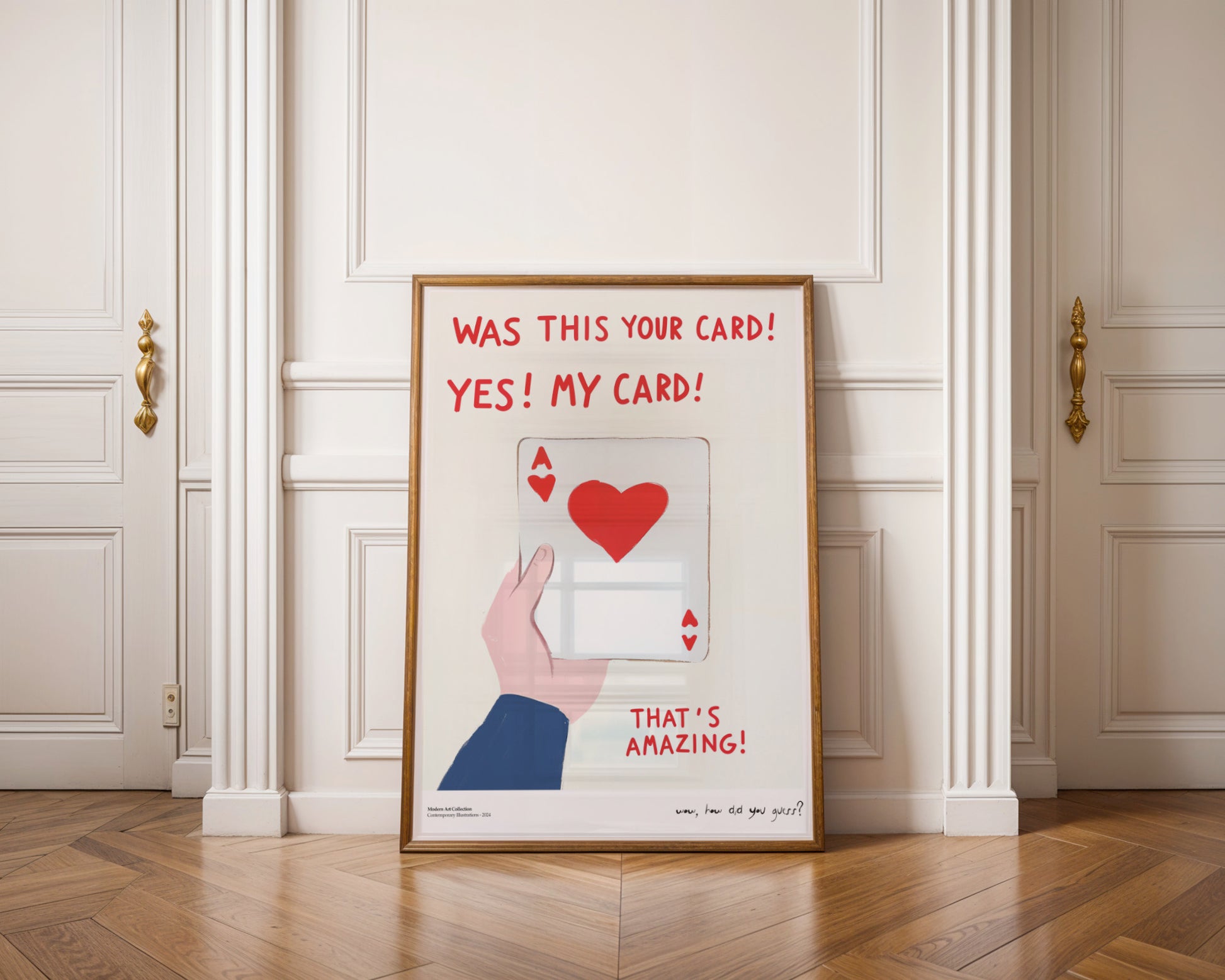 Plakat Amazing Card, Ace of Hearts, modernizm, sztuka współczesna