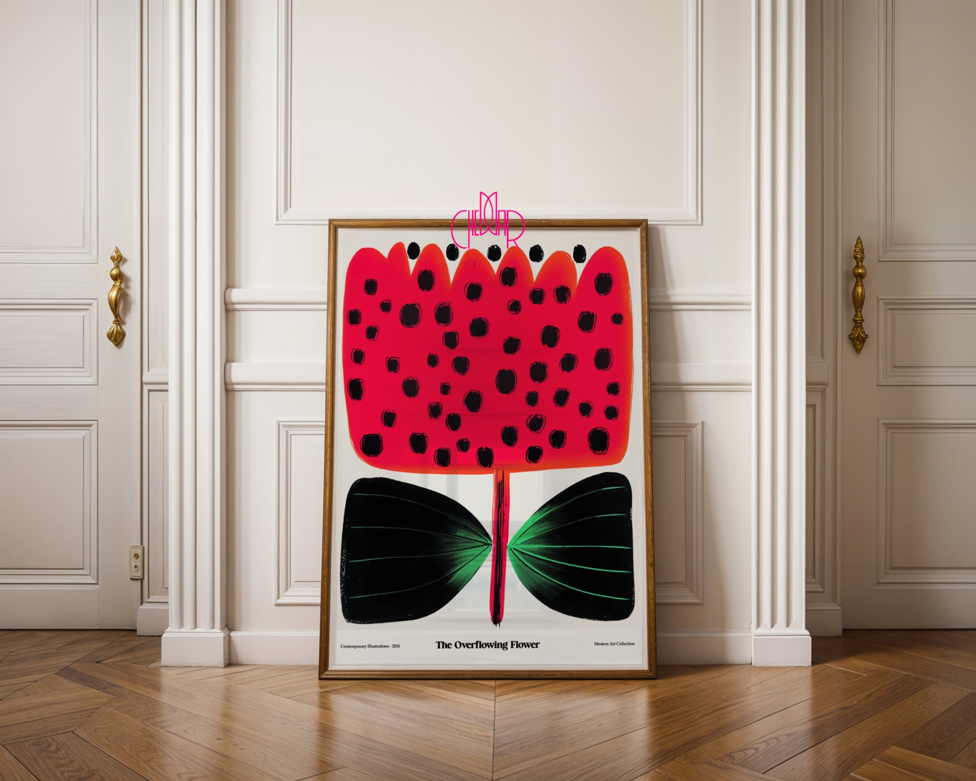 Plakat „Overlowing Flower”, rozkwitający kwiat