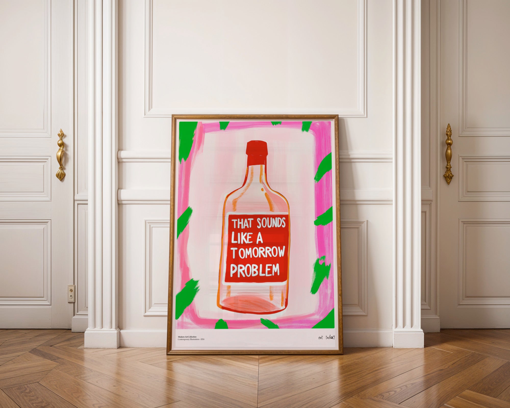 Plakat „Tomorrow Problem” – Manifest Relaksu w Twoim Wnętrzu!