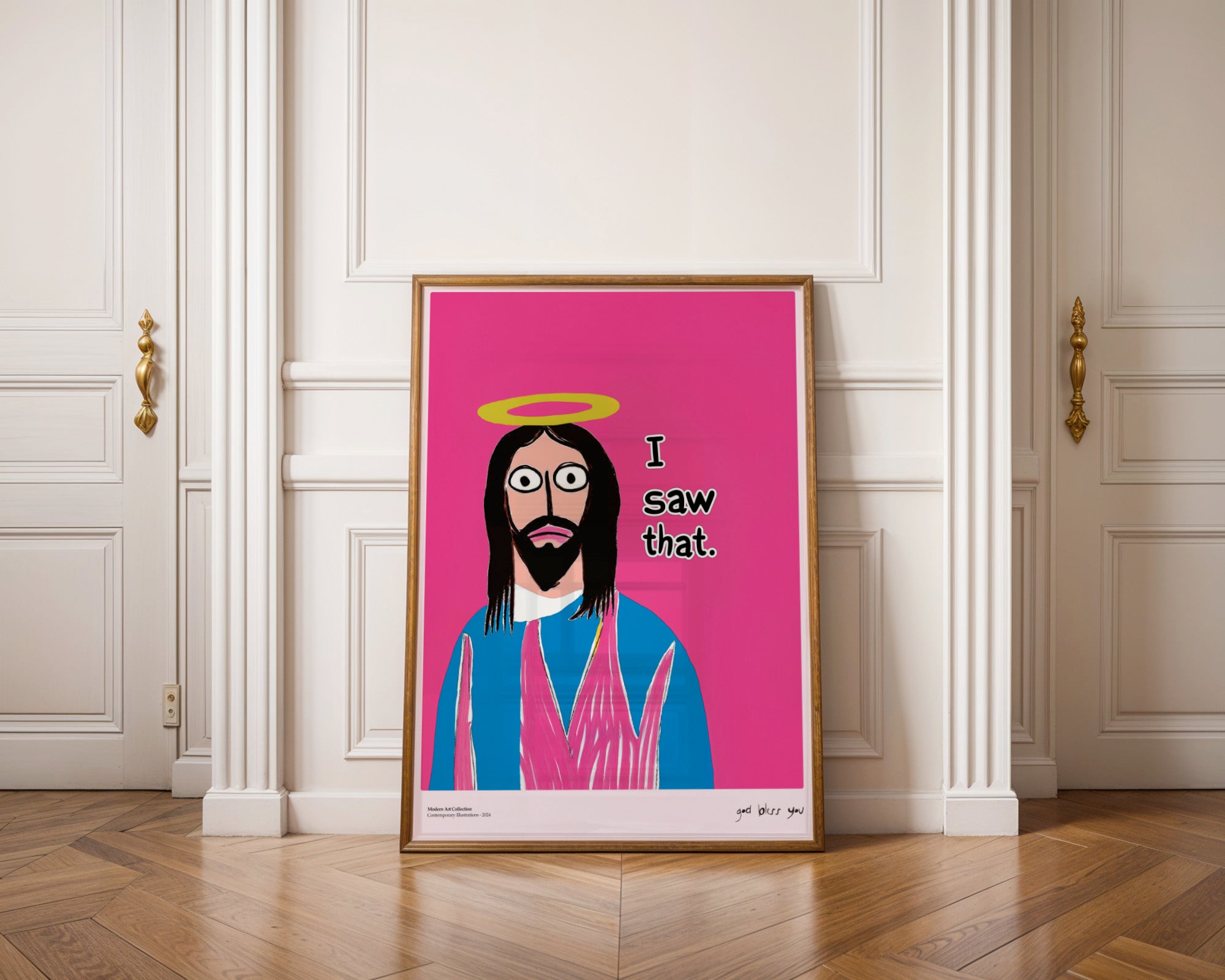 Plakat I Saw That, Jesus Art, modernizm, sztuka współczesna