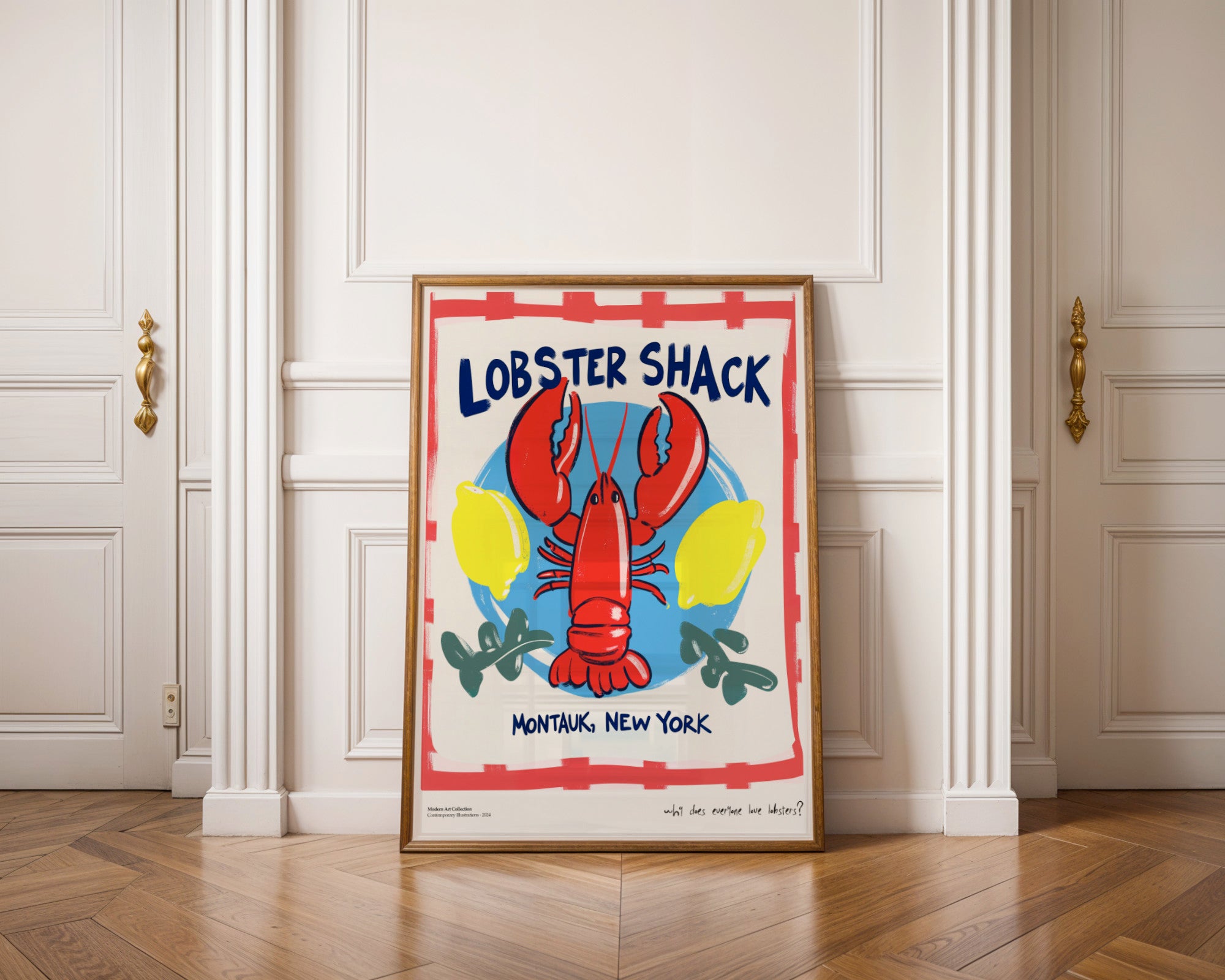 Plakat „Lobster Shack” – Przenieś klimat Montauk prosto do swojej kuchni!