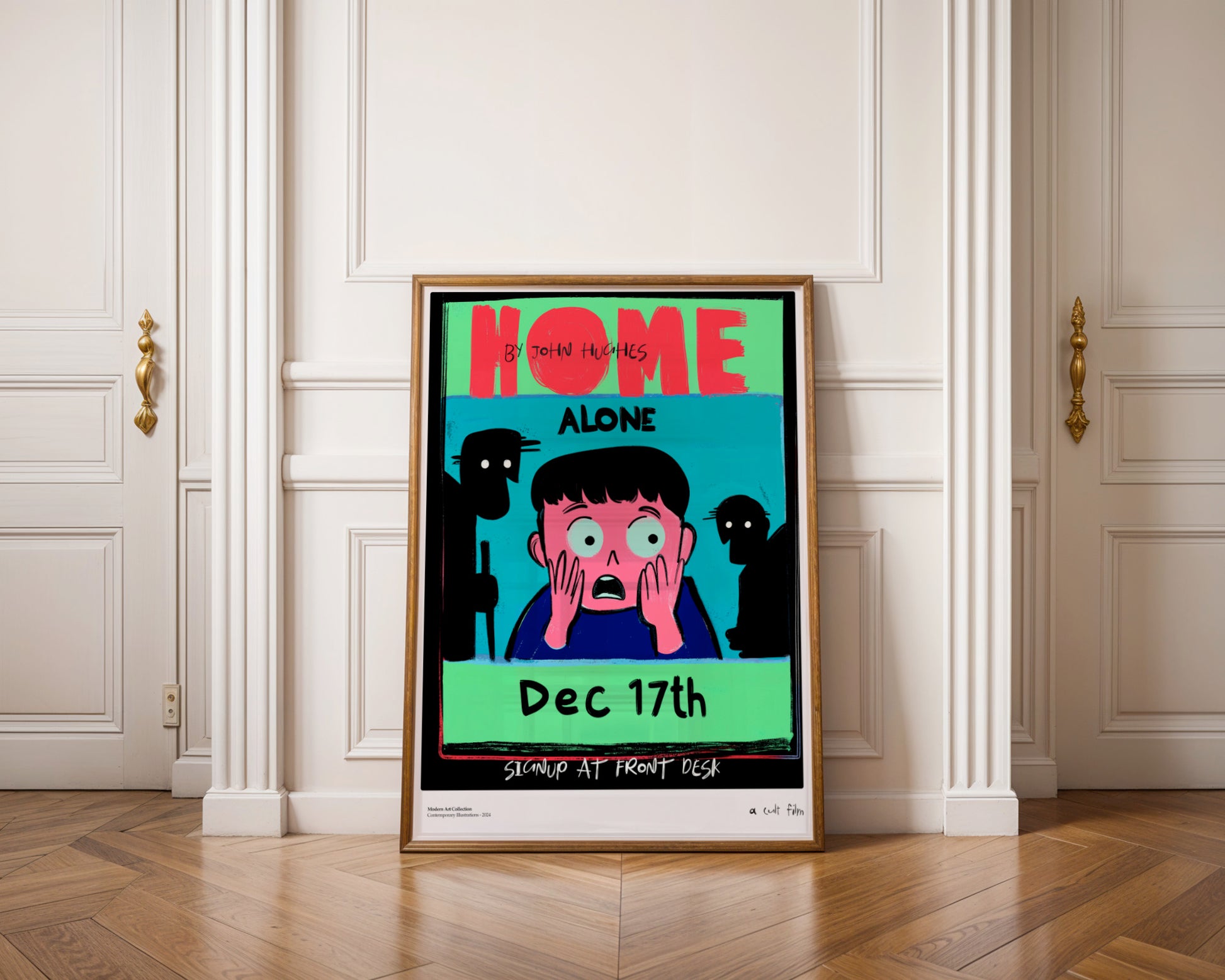 Plakat „Home Alone” – Kultowa historia w nowoczesnym wydaniu!