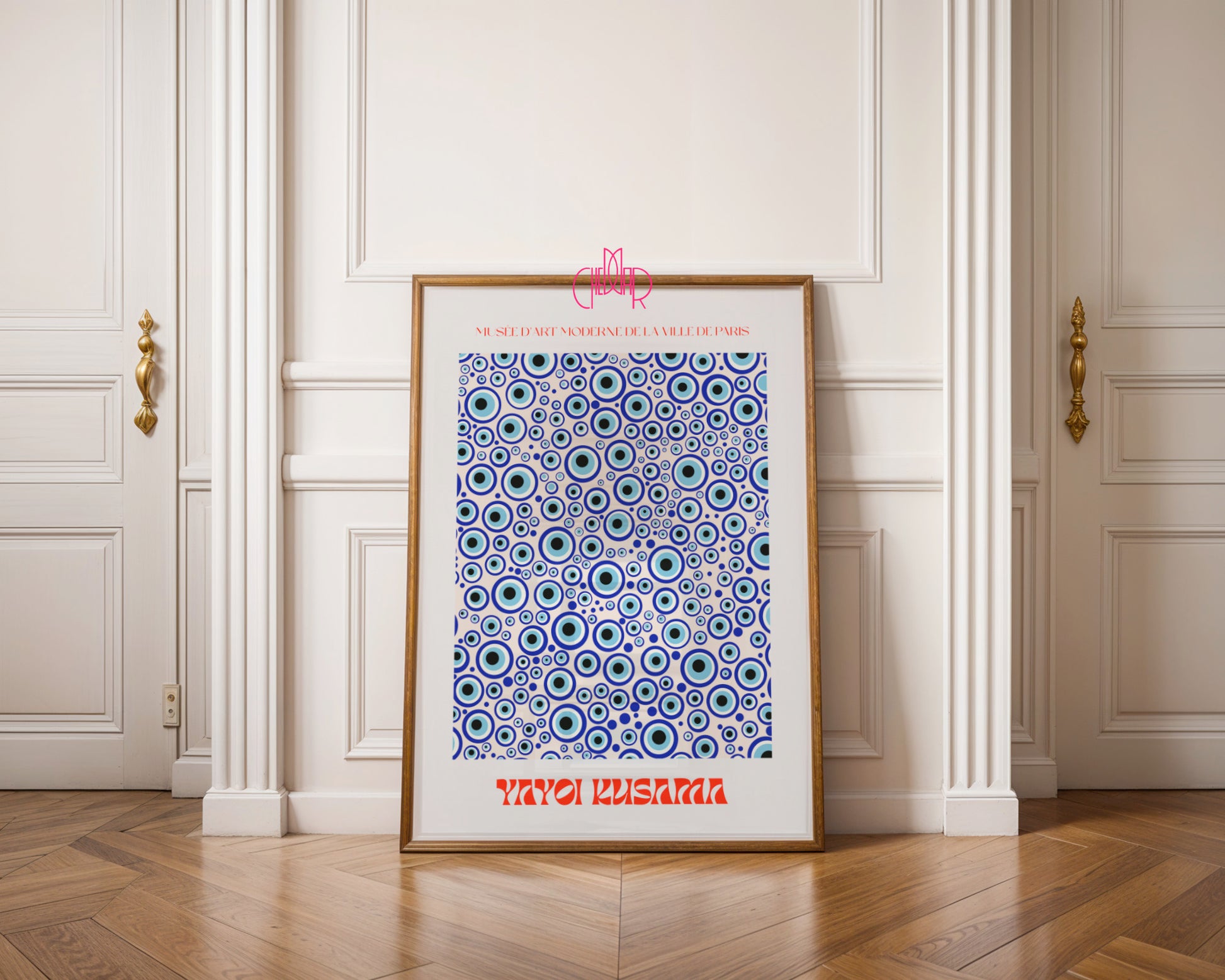 Plakat Yayoi Kusama, Evil Eye Pattern, Musée d’Art Moderne de la Ville de Paris